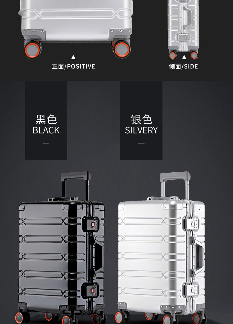 Aluminium Suitcases Wheeled Trolleys Business Trip in USA