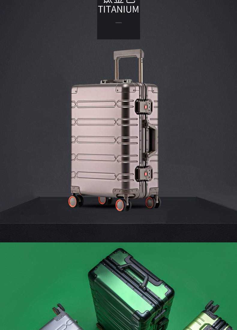 Aluminium Suitcases Wheeled Trolleys Business Trip in USA