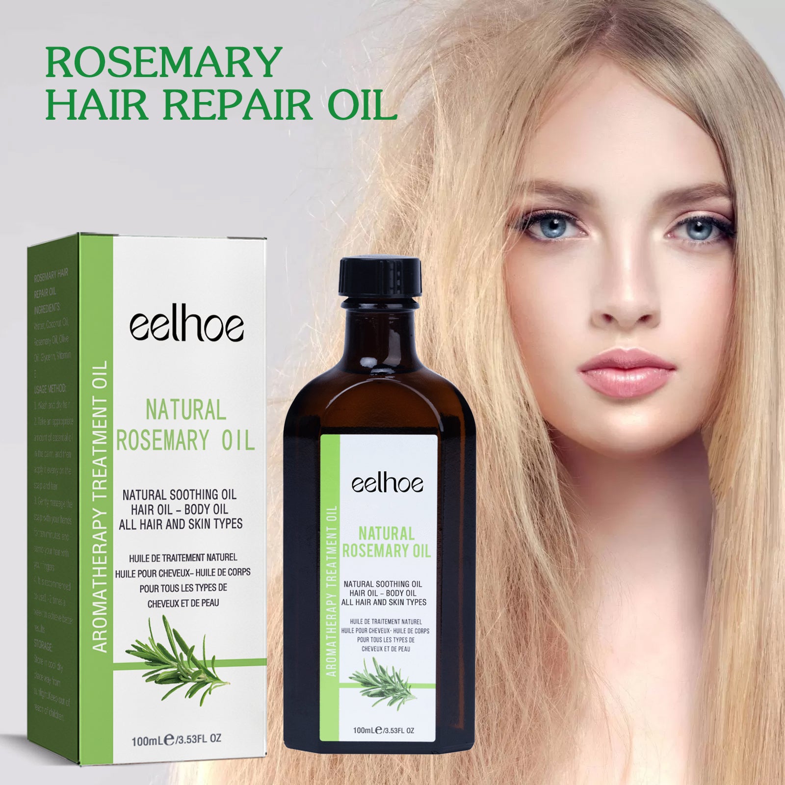 Rosemary Hair Care Essential Oil Improves Hair nodules in USA