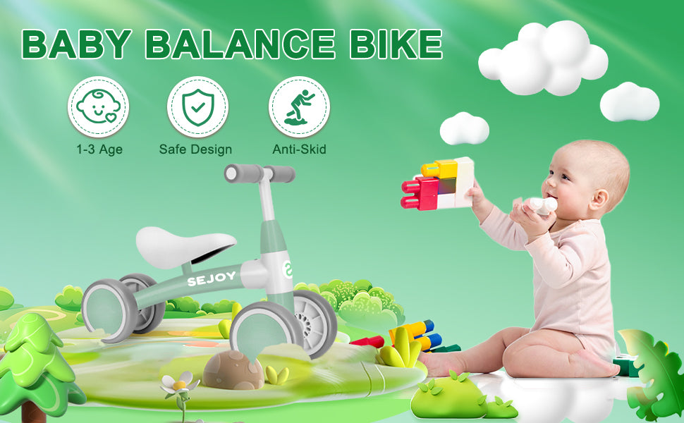 Sejoy Baby Balance Bike Outdoor Indoor Sport Toy in USA