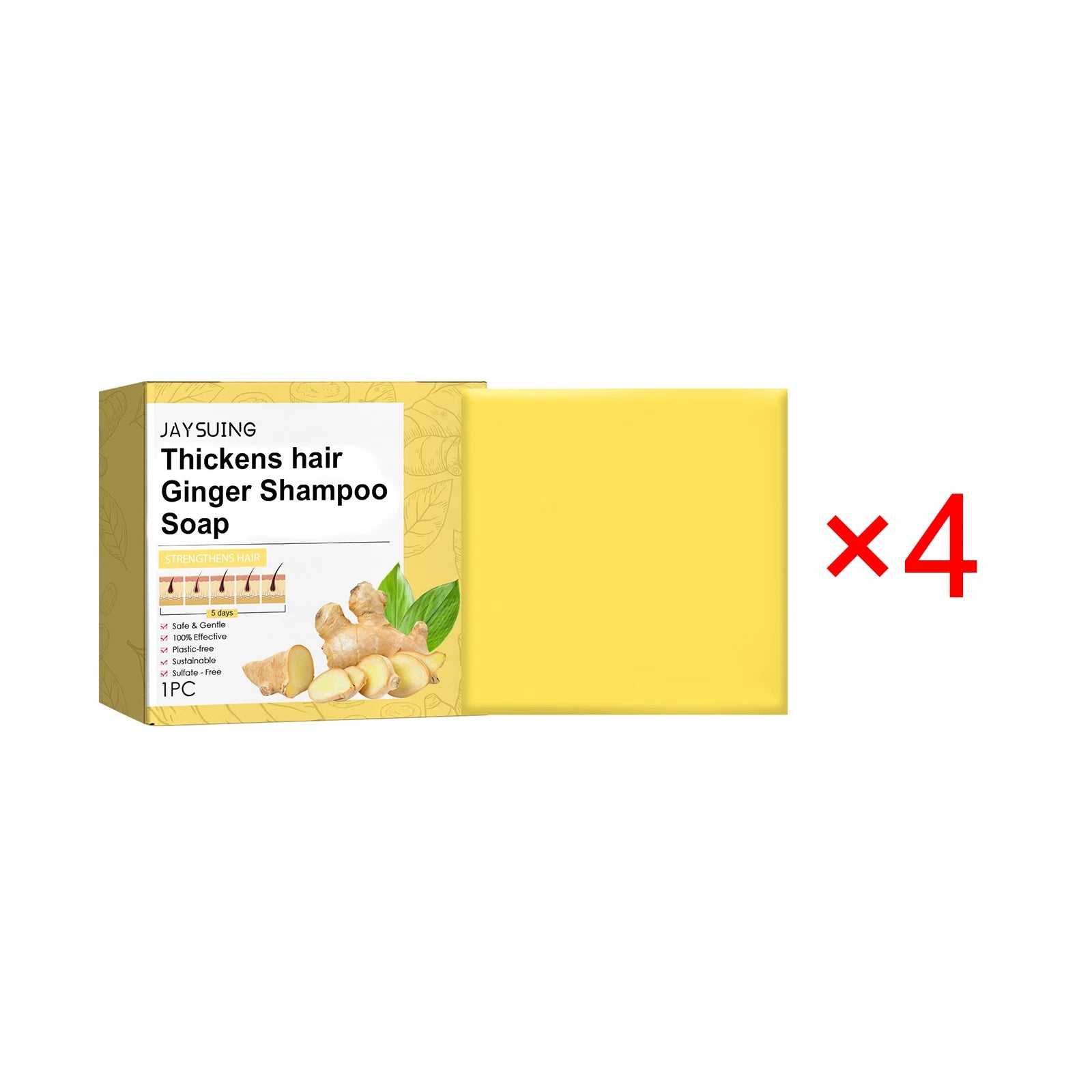 Ginger No Silicone Oil Promote Hair Growth Soap in USA