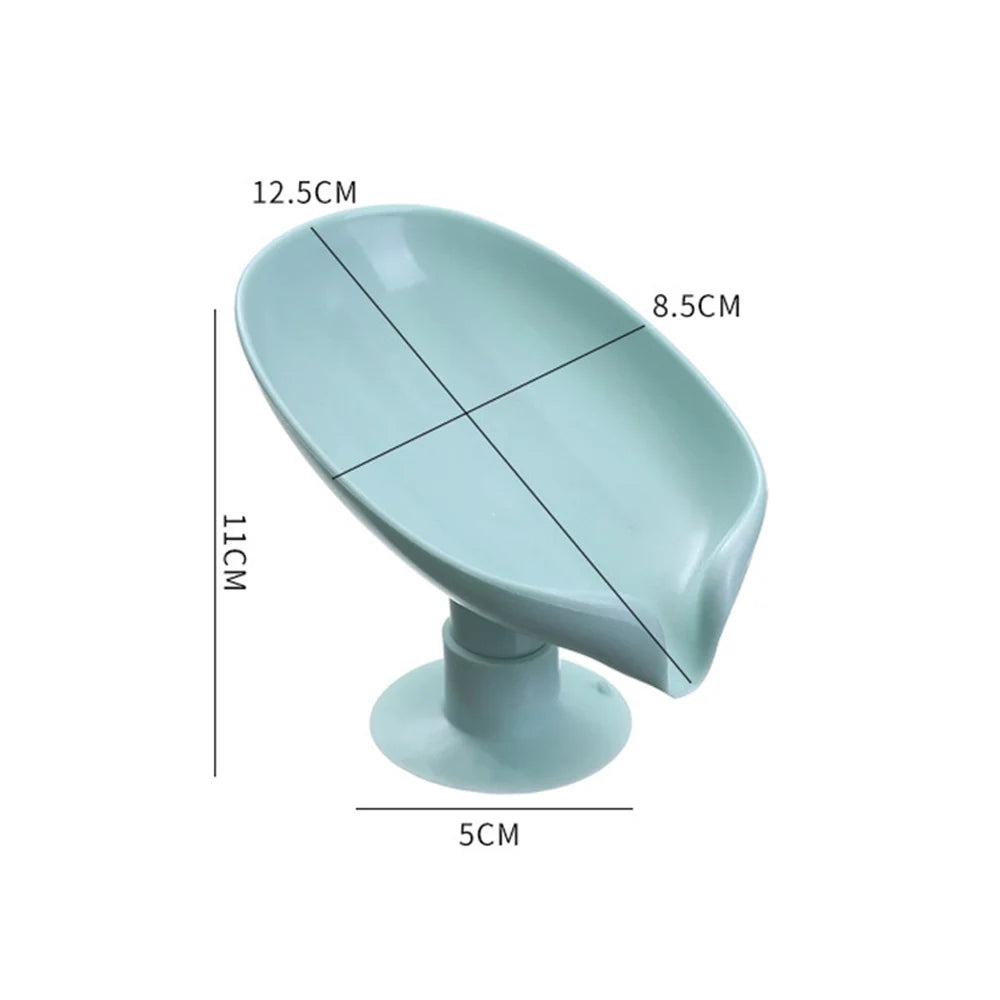 Leaf Shape Soap Box Drain Soap Holder Bathroom Accessories