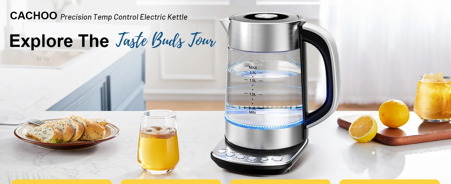 Electric Tea Kettle - Glass Electric Kettle Temperature IN USA.