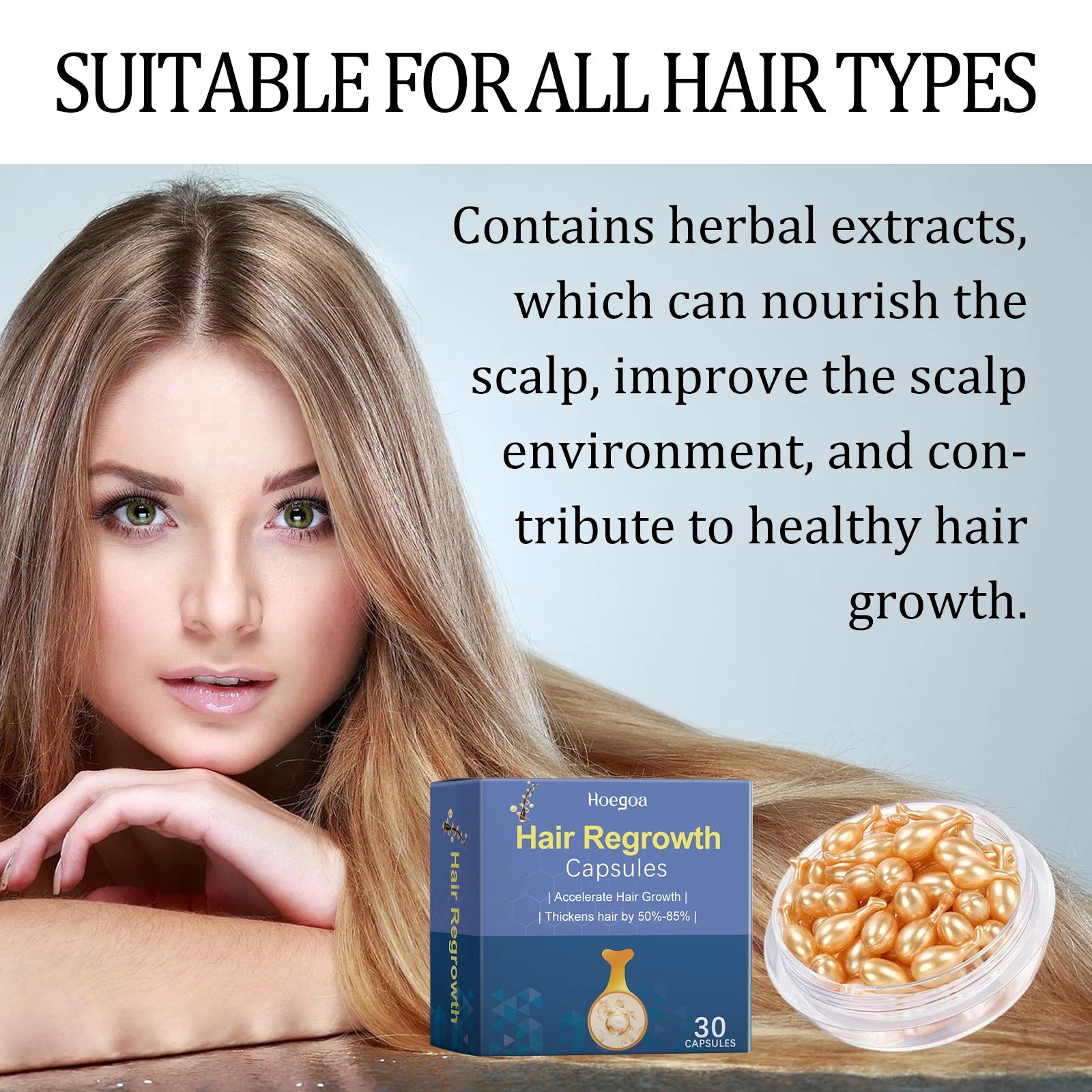 Hair Regrowth Capsules Thickens Accelerate Hair Growth in USA