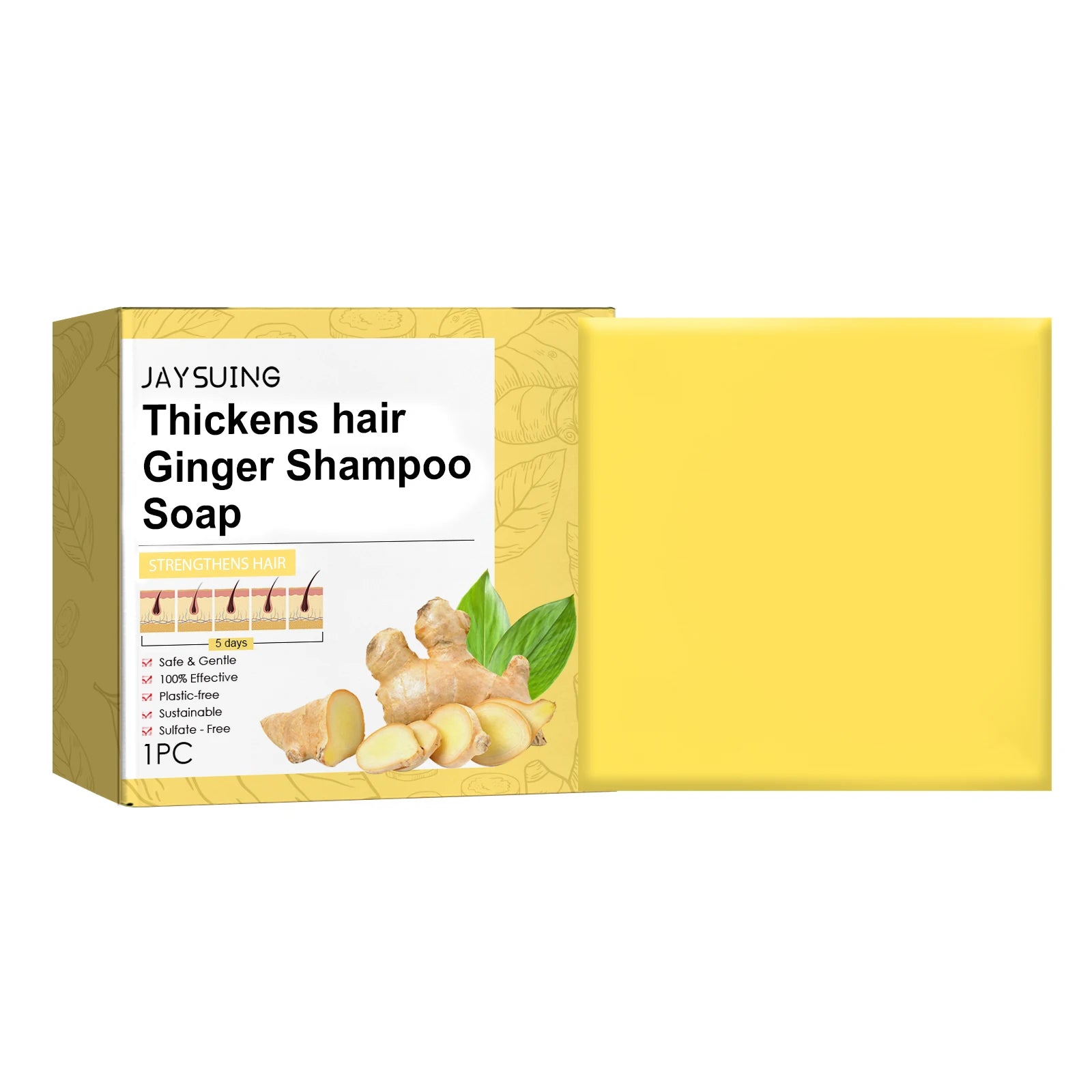 Ginger No Silicone Oil Promote Hair Growth Soap in USA