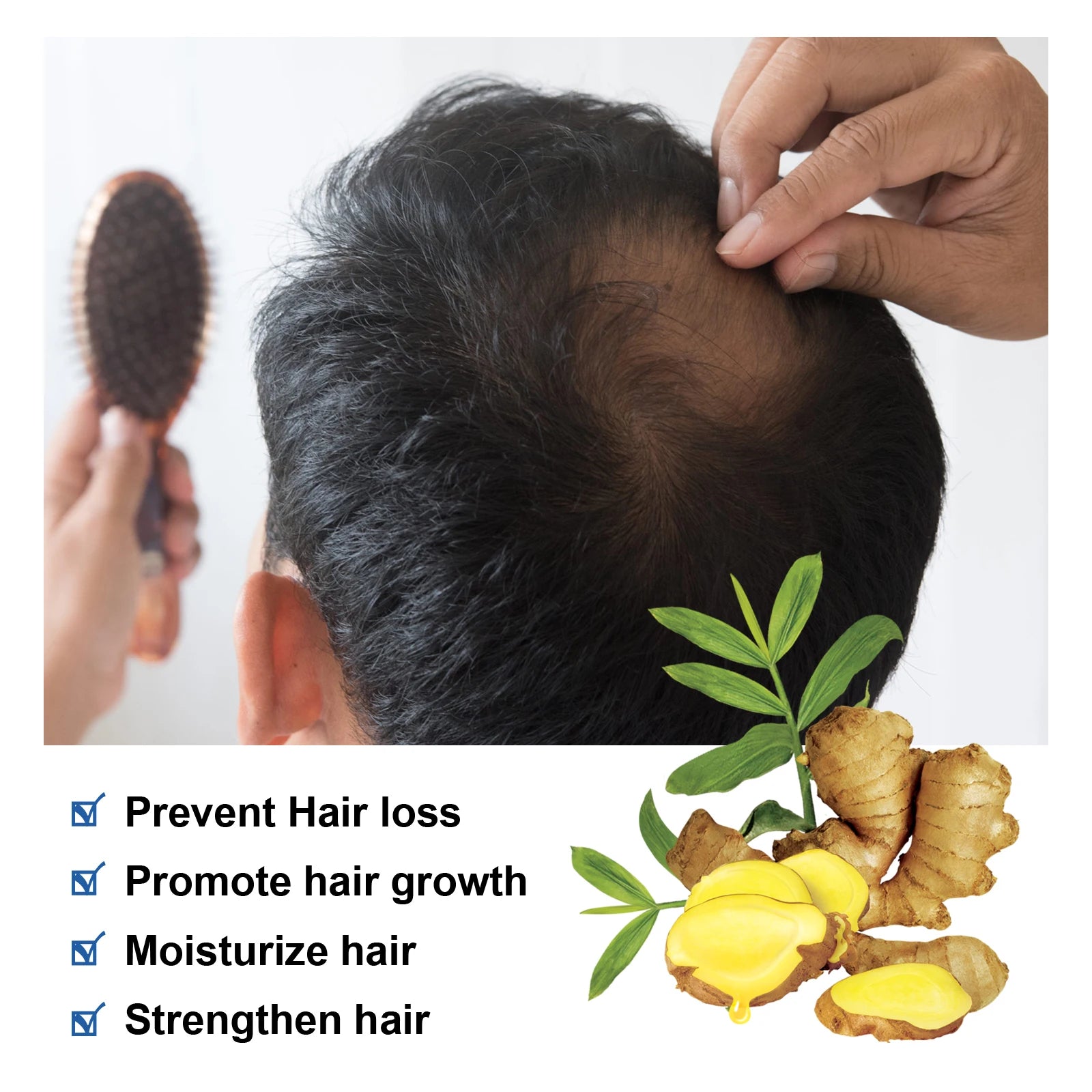 Ginger Hair Conditioner Strengthen Hair Repair in USA