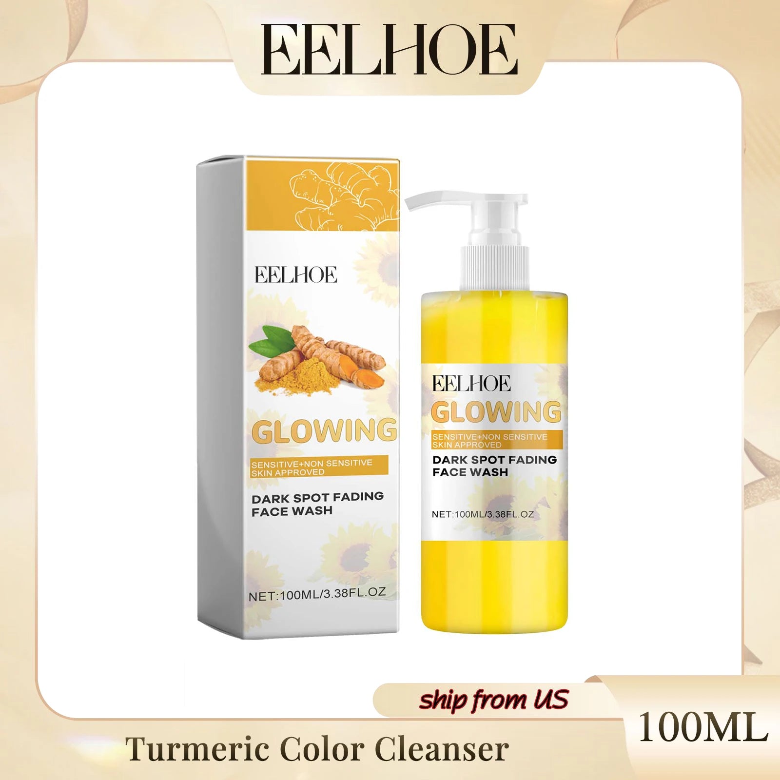 Turmeric Color Cleanser Deep Cleansing Face Lightening in USA