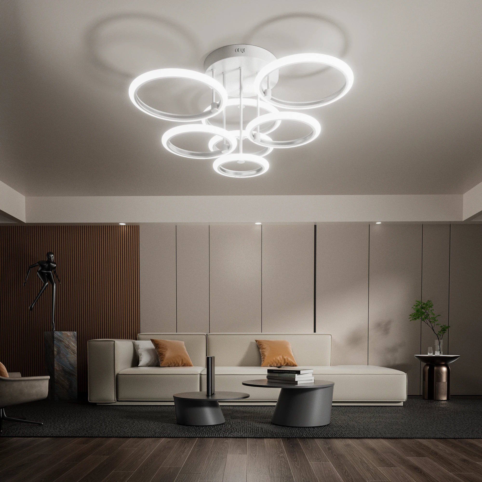 Modern LED Ceiling Chandelier Lights Ring Home IN USA.