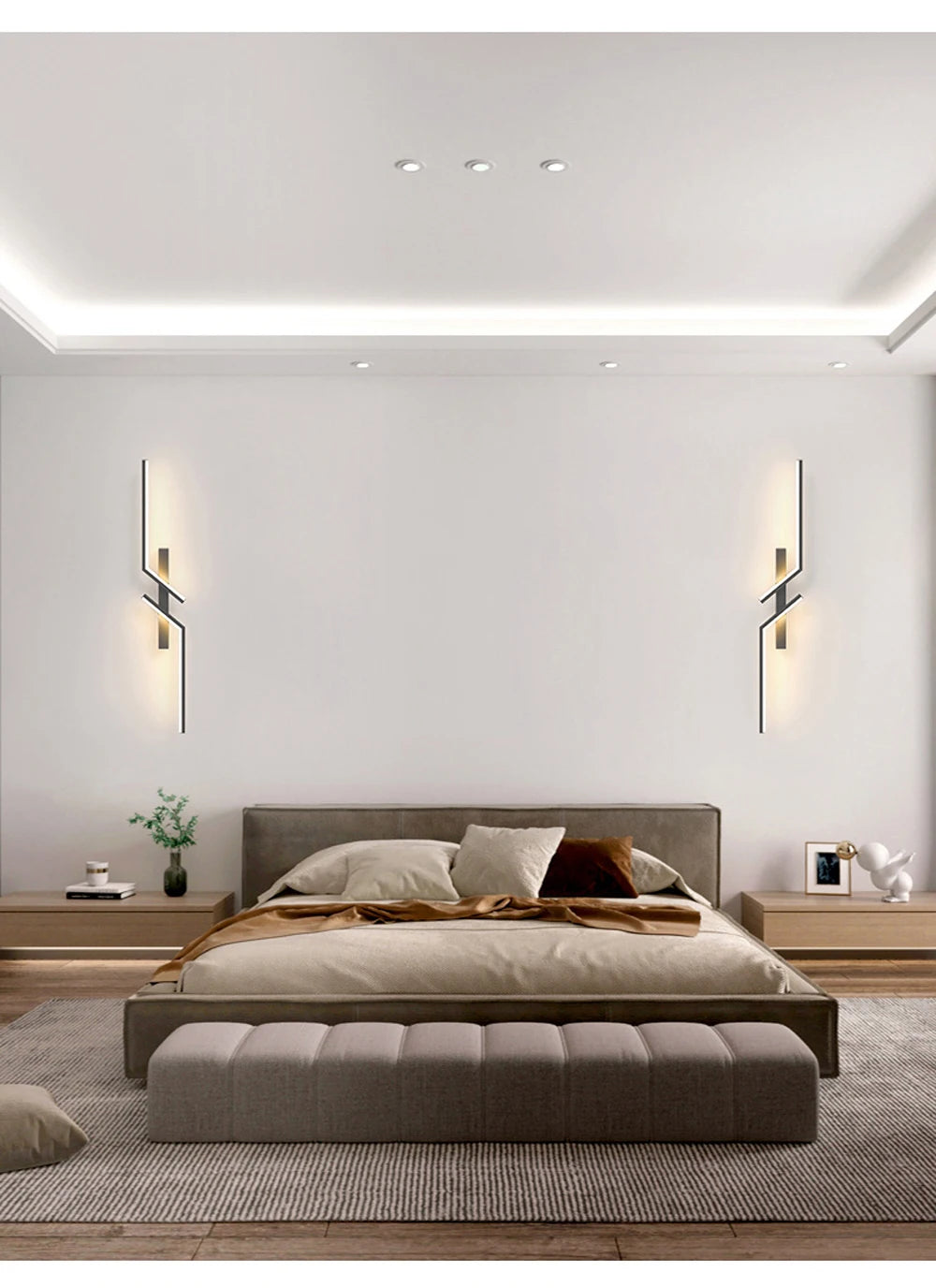 LED Wall Lamp Modern Minimalist Strip Wall Decor Lights Lighting IN USA.