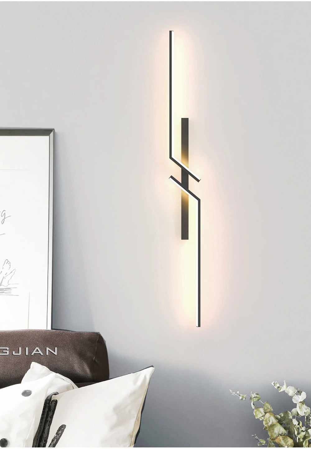 LED Wall Lamp Modern Minimalist Strip Wall Decor Lights Lighting IN USA.