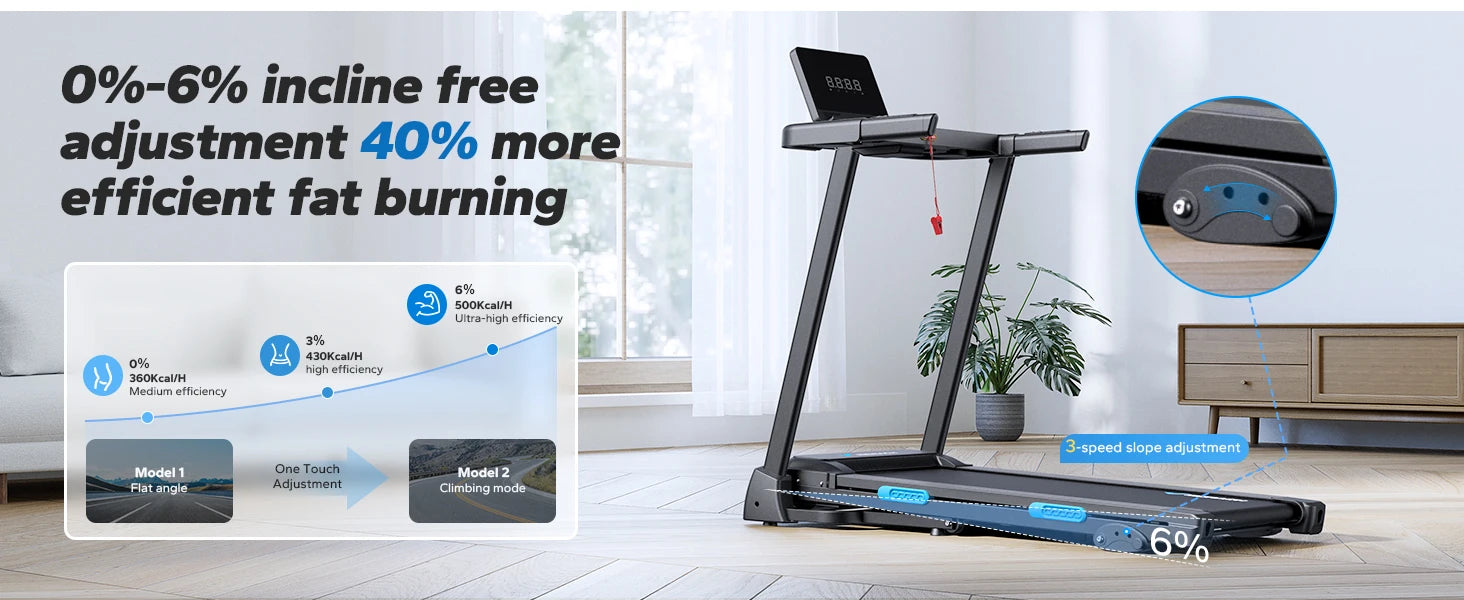 MERACH Foldable Treadmill Incline Quiet Treadmills in USA