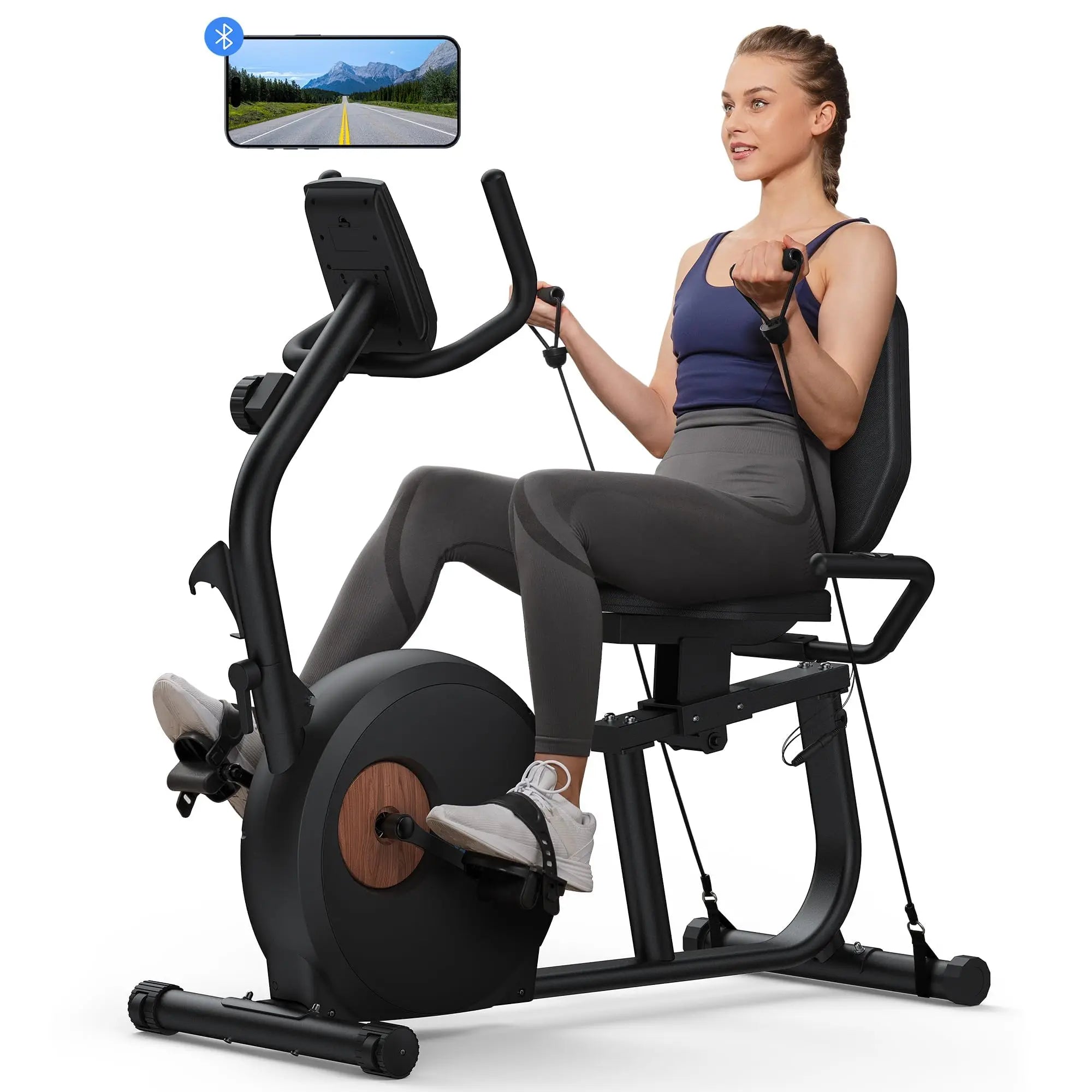 MERACH Recumbent Exercise Bike Home Upgraded Durable Magnetic in USA