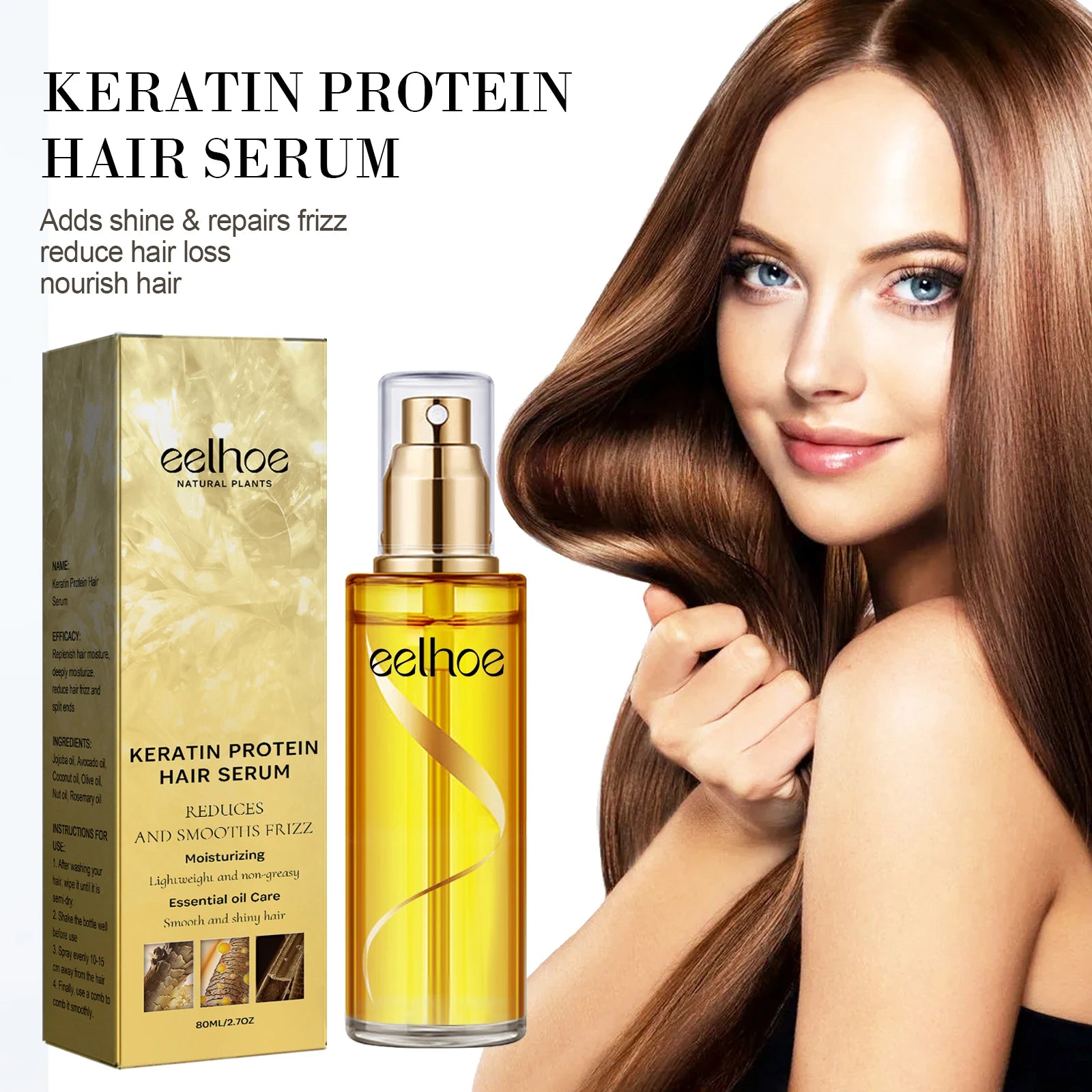 Natural Hair Growth Keratin Hair Care Essence in USA