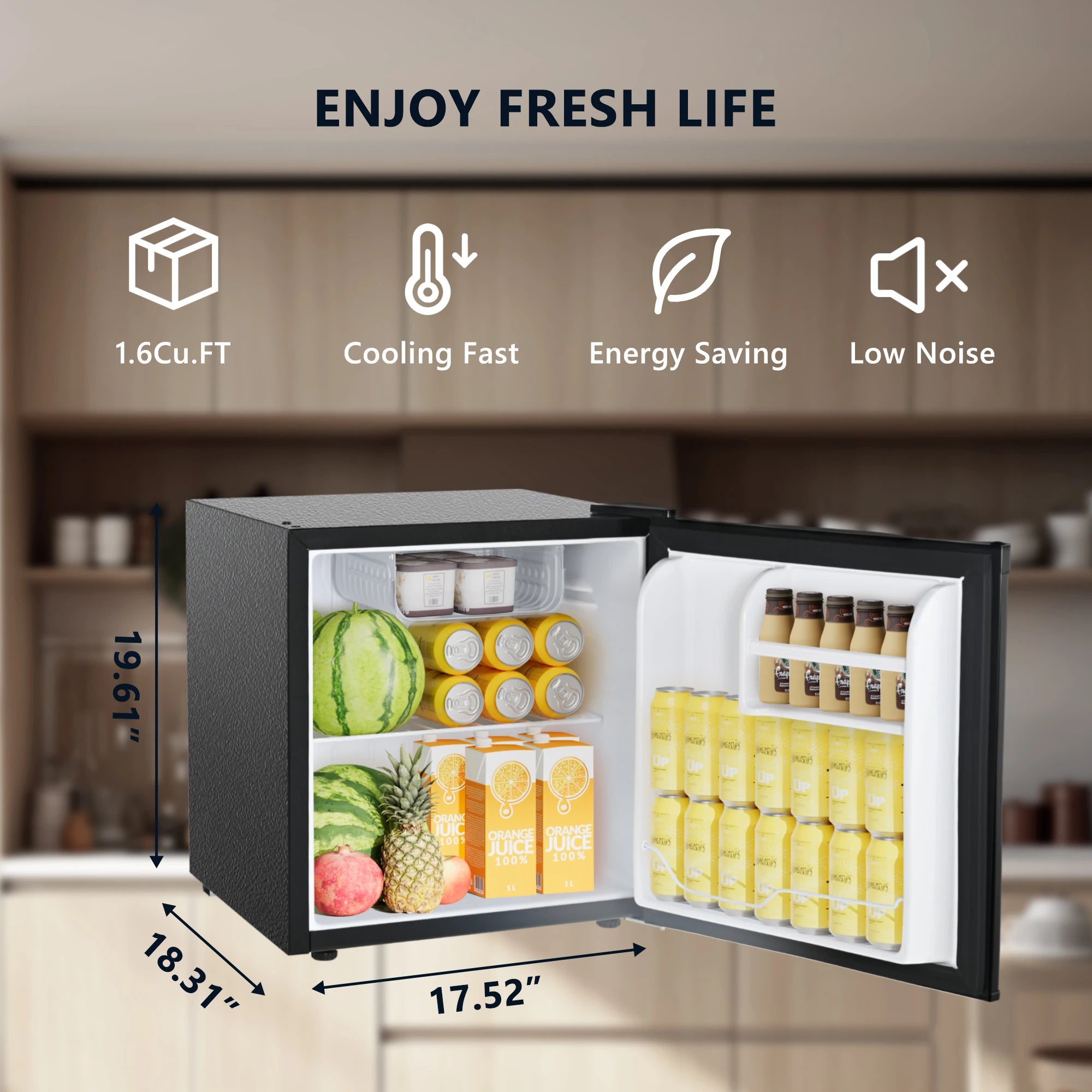 Mini Fridge Freezer, Single Door Mini Refrigerator IN USA.