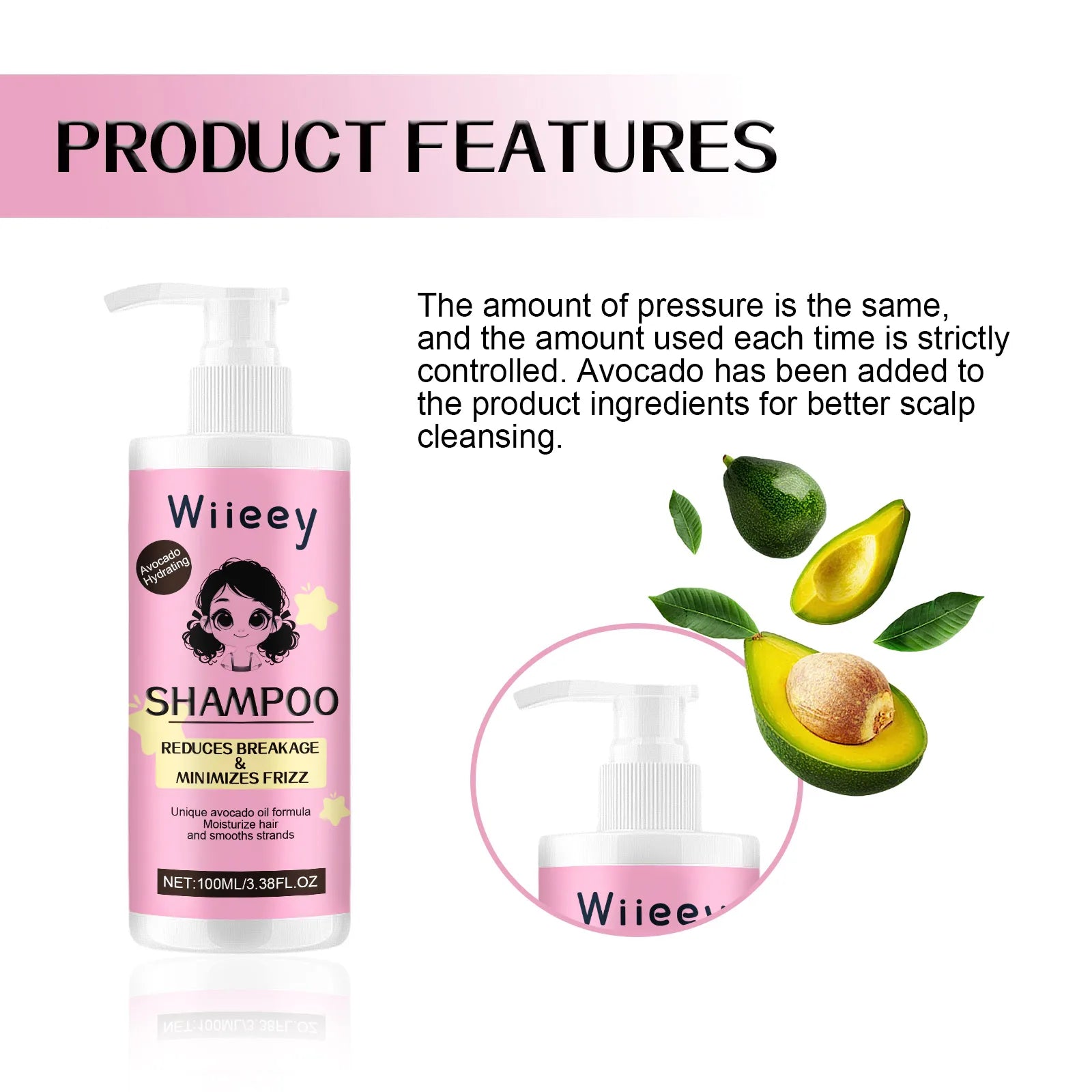 Avocado Hair Care Shampoo Scalp Moisturizes Softens in USA