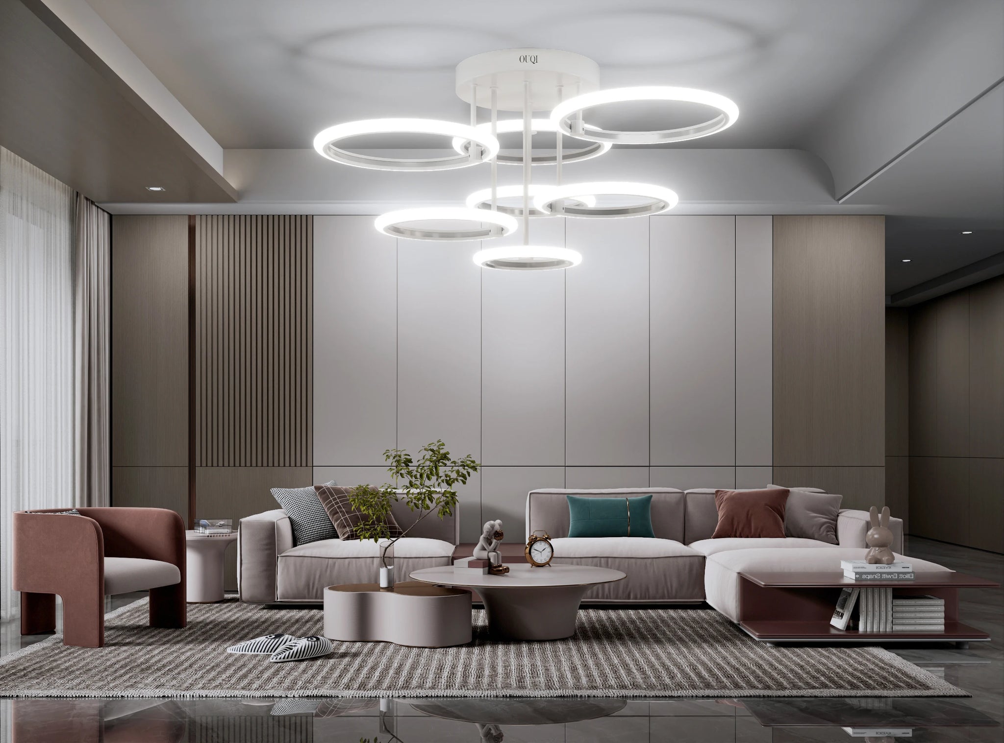 Modern LED Ceiling Chandelier Lights Ring Home IN USA.