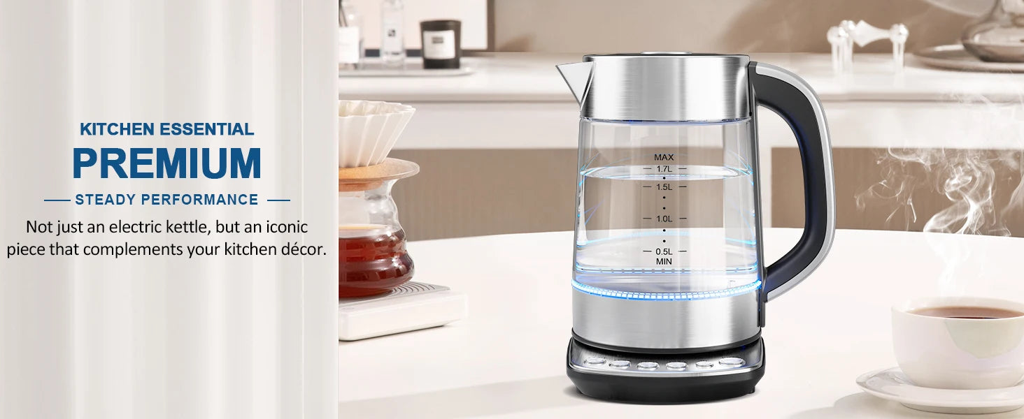 Electric Tea Kettle - Glass Electric Kettle Temperature IN USA.