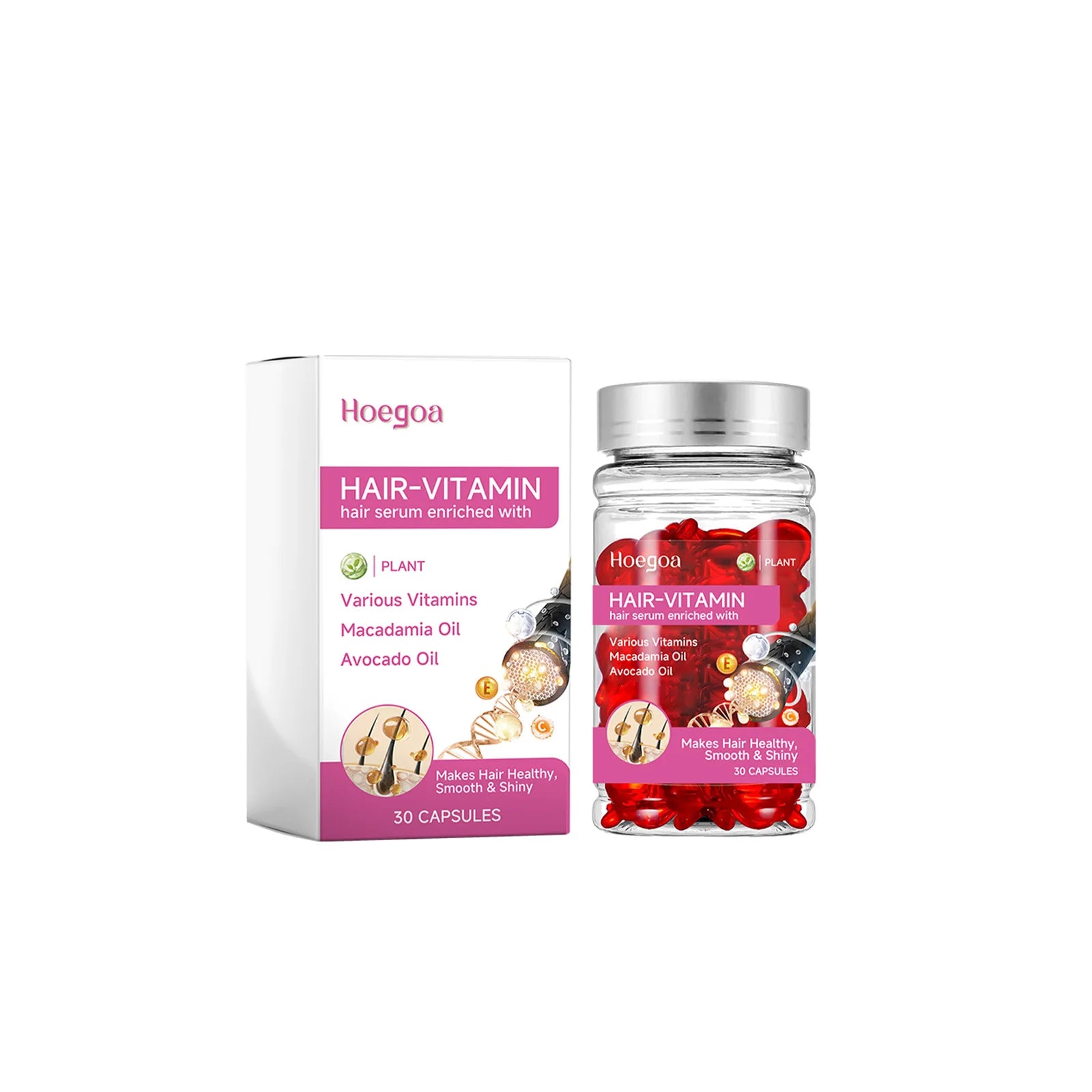 Hoegoa Hot Sale Leave No Rinse Hair Vitamin Capsules in USA