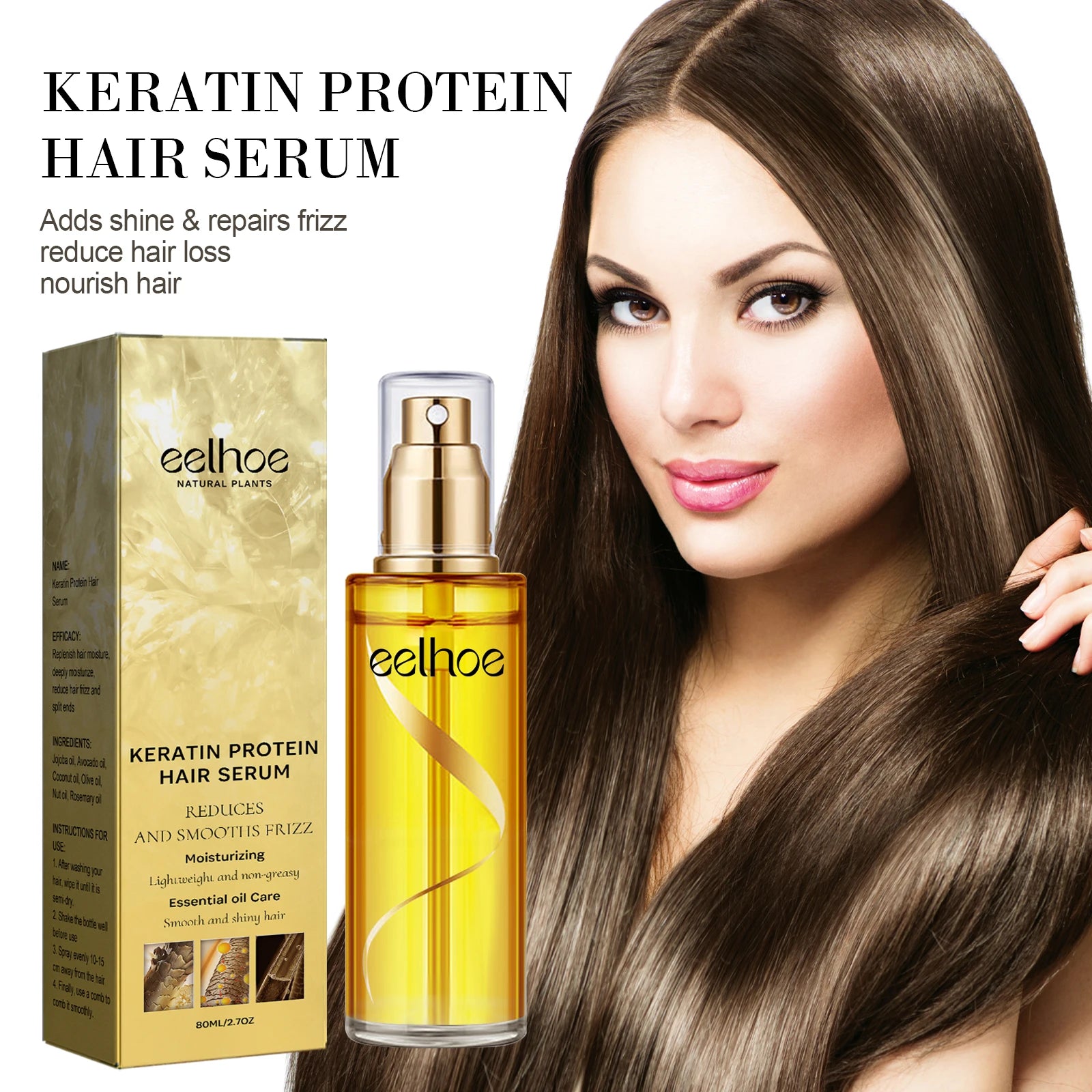 Natural Hair Growth Keratin Hair Care Essence in USA