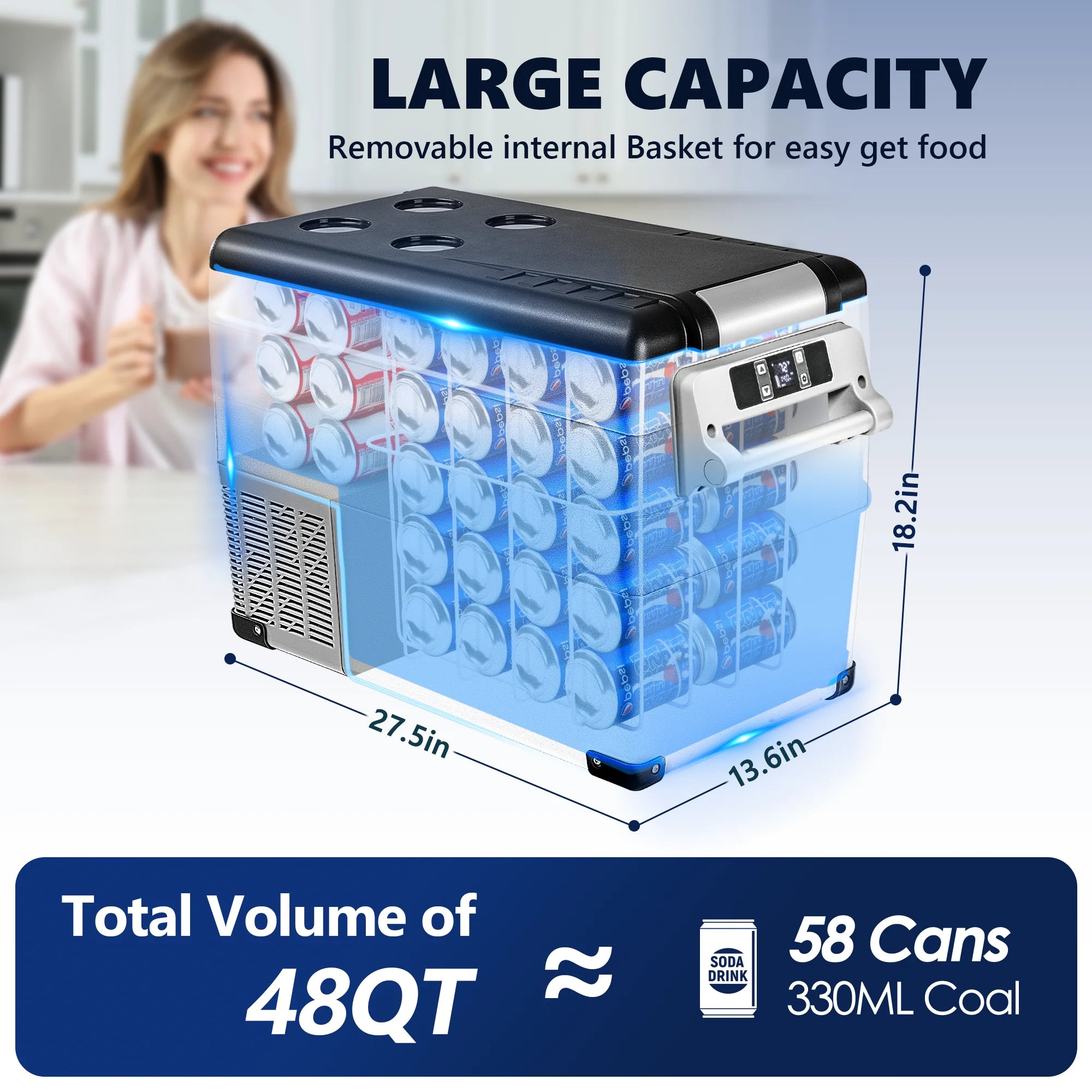 Portable Refrigerator, Electric Cooler, Mini Fridge IN USA.