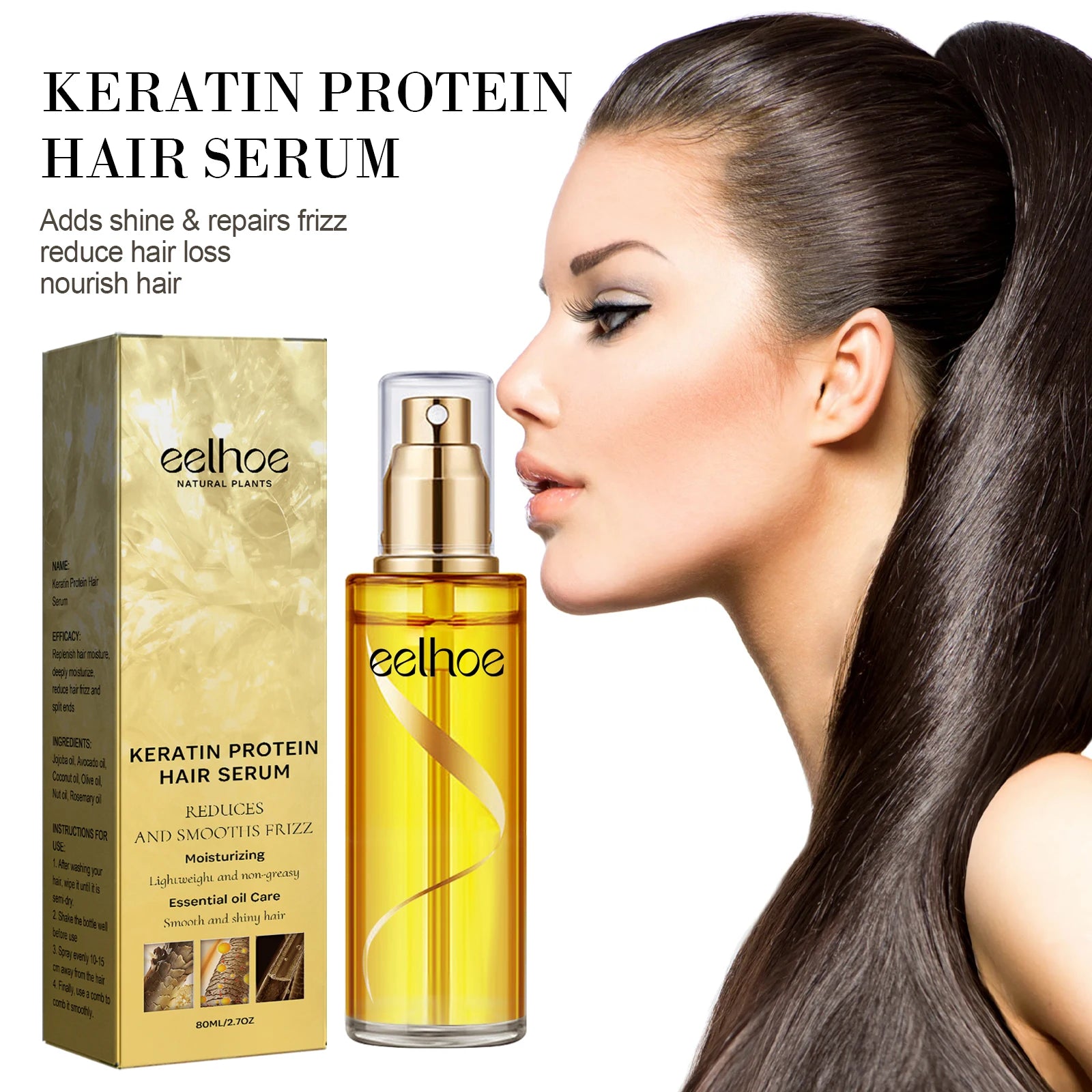 Natural Hair Growth Keratin Hair Care Essence in USA