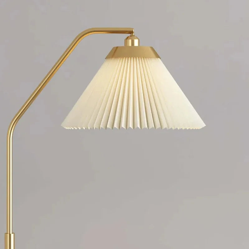 Pleated floor lamp storage tray, suitable modern IN USA.