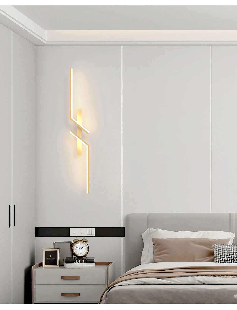 LED Wall Lamp Modern Minimalist Strip Wall Decor Lights Lighting IN USA.