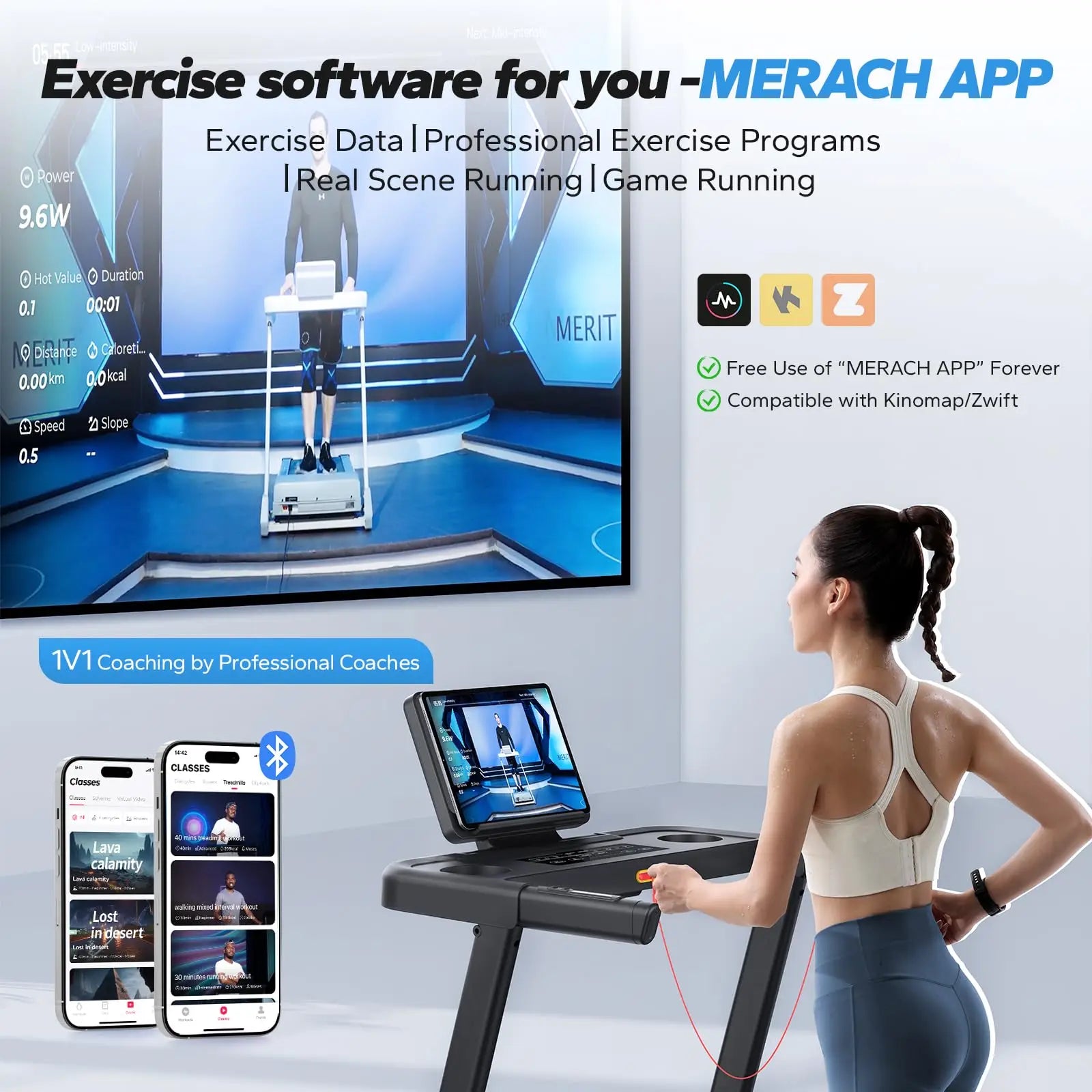 MERACH Foldable Treadmill Incline Quiet Treadmills in USA