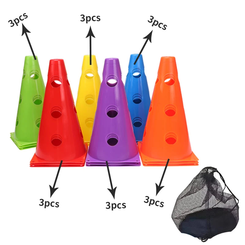 12PCS 18PCS 24PCS 30PCS 36PCS Durable Mark Cones Football Agility Trai