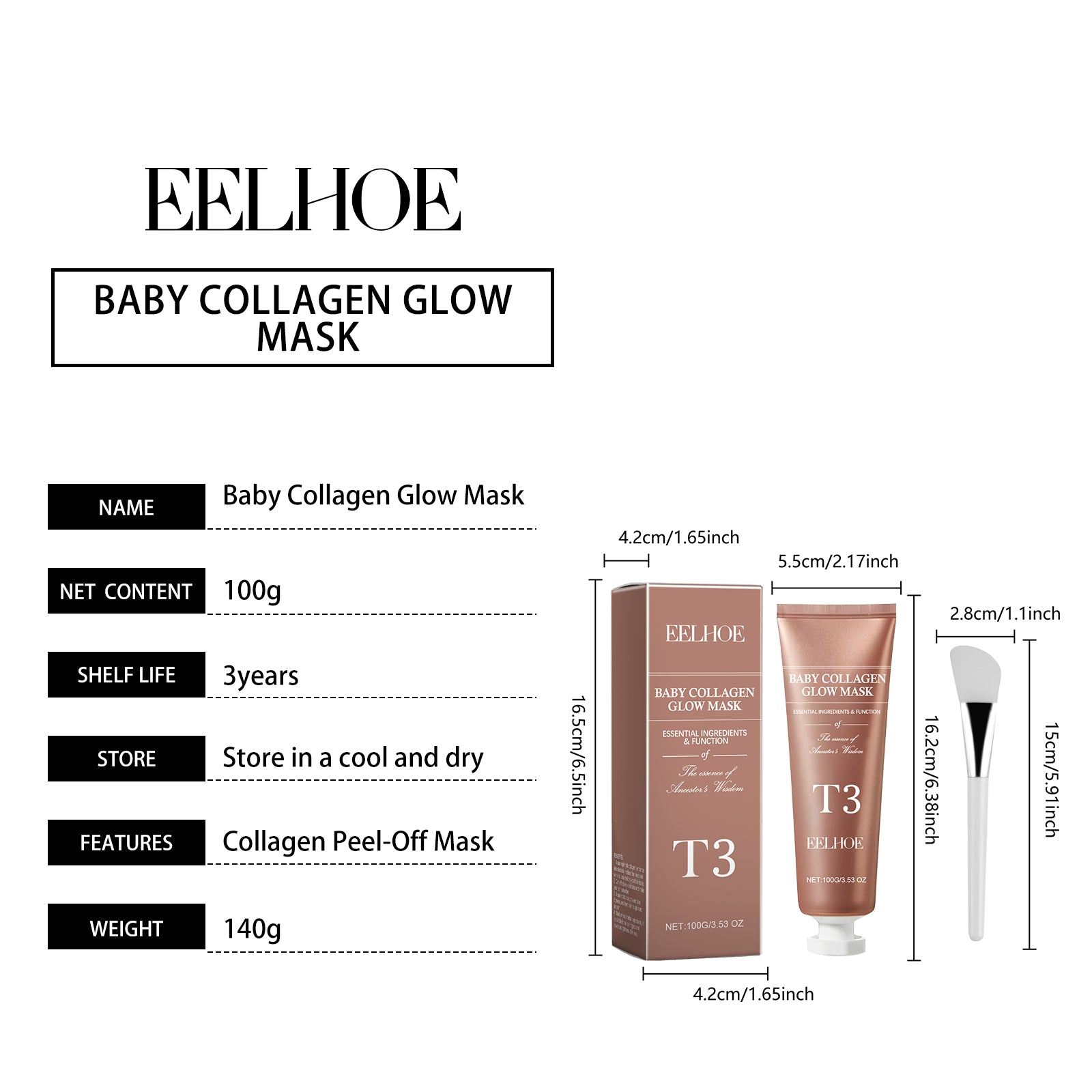 EELHOE Collagen Peel-Off Mask Moisturizing, Hydrating, in USA