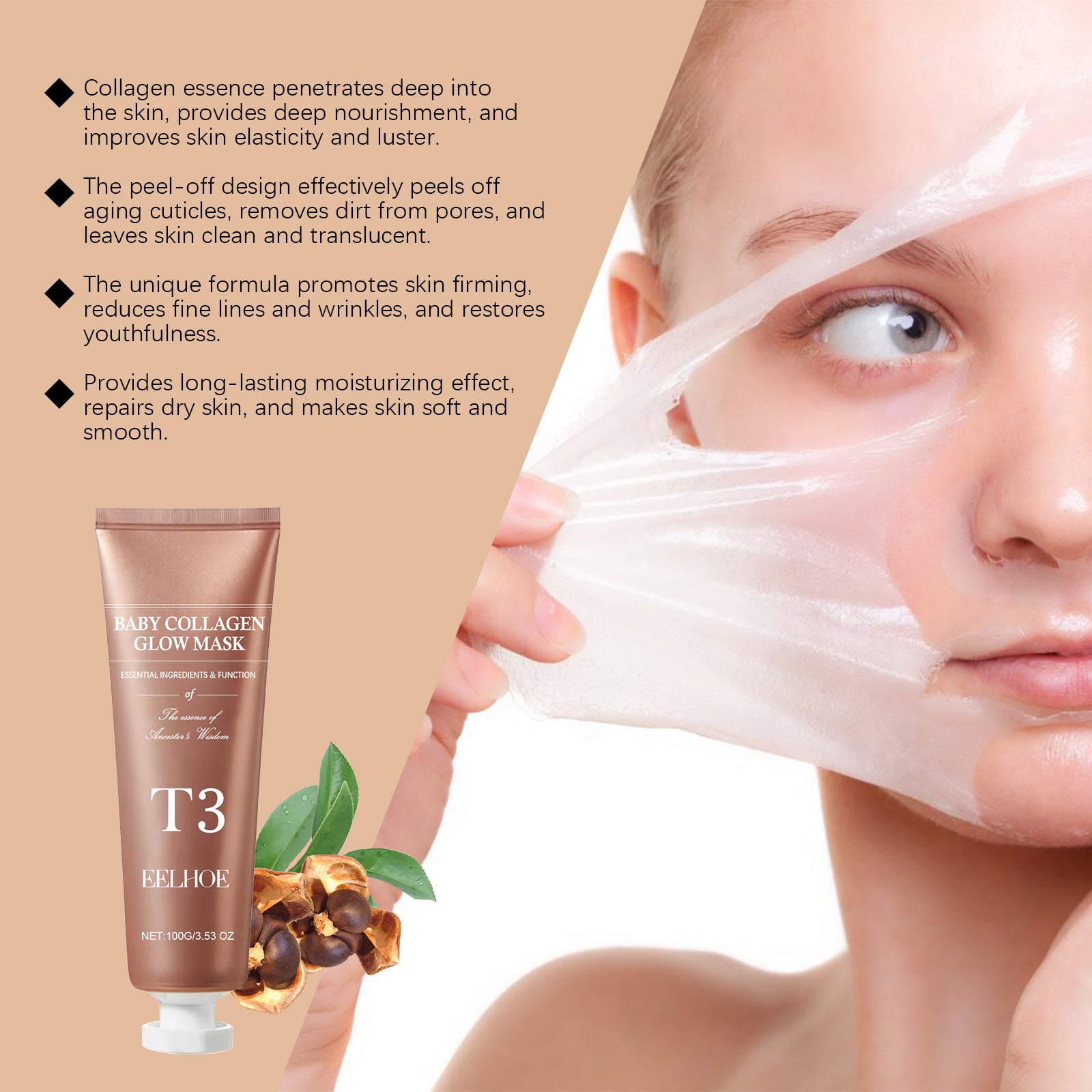 EELHOE Collagen Peel-Off Mask Moisturizing, Hydrating, in USA