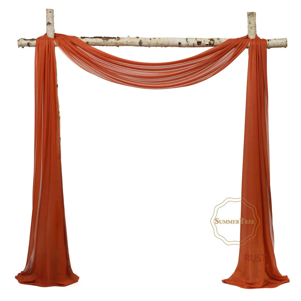 Meters Wedding Sheer Arch Decor Drapes Chiffon IN USA.