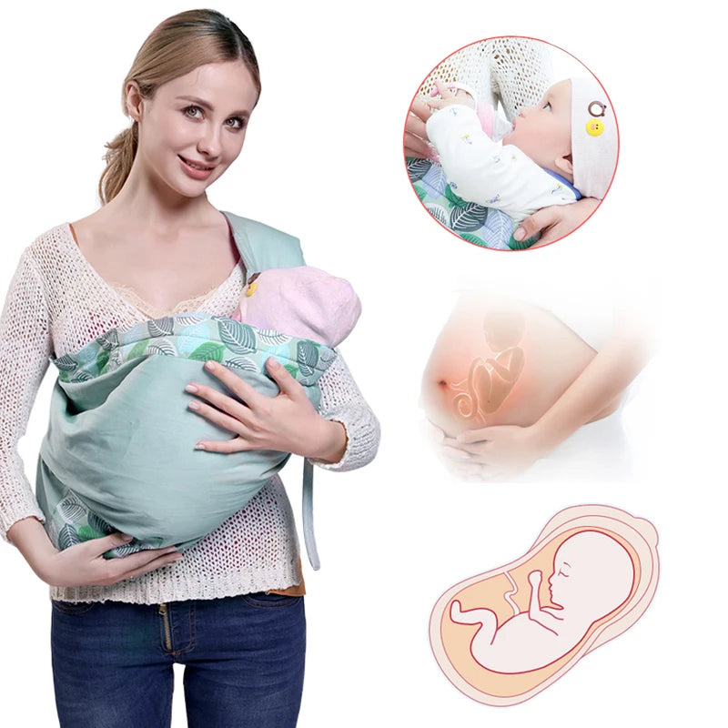 Baby Wrap Newborn Sling Dual Use Infant Nursing Cover Carrier in USA