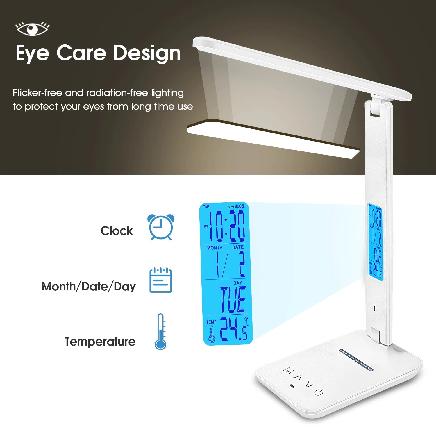 LAOPAO QI Wireless Charging LED Desk Lamp in USA.