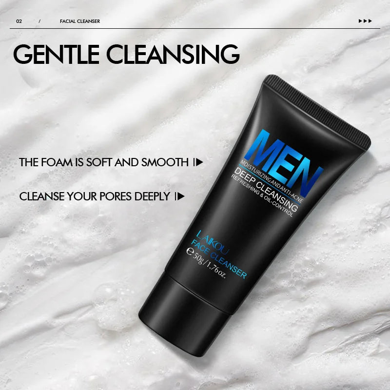 LAIKOU Men Facial Cleanser Face Washing Moisturizing in USA