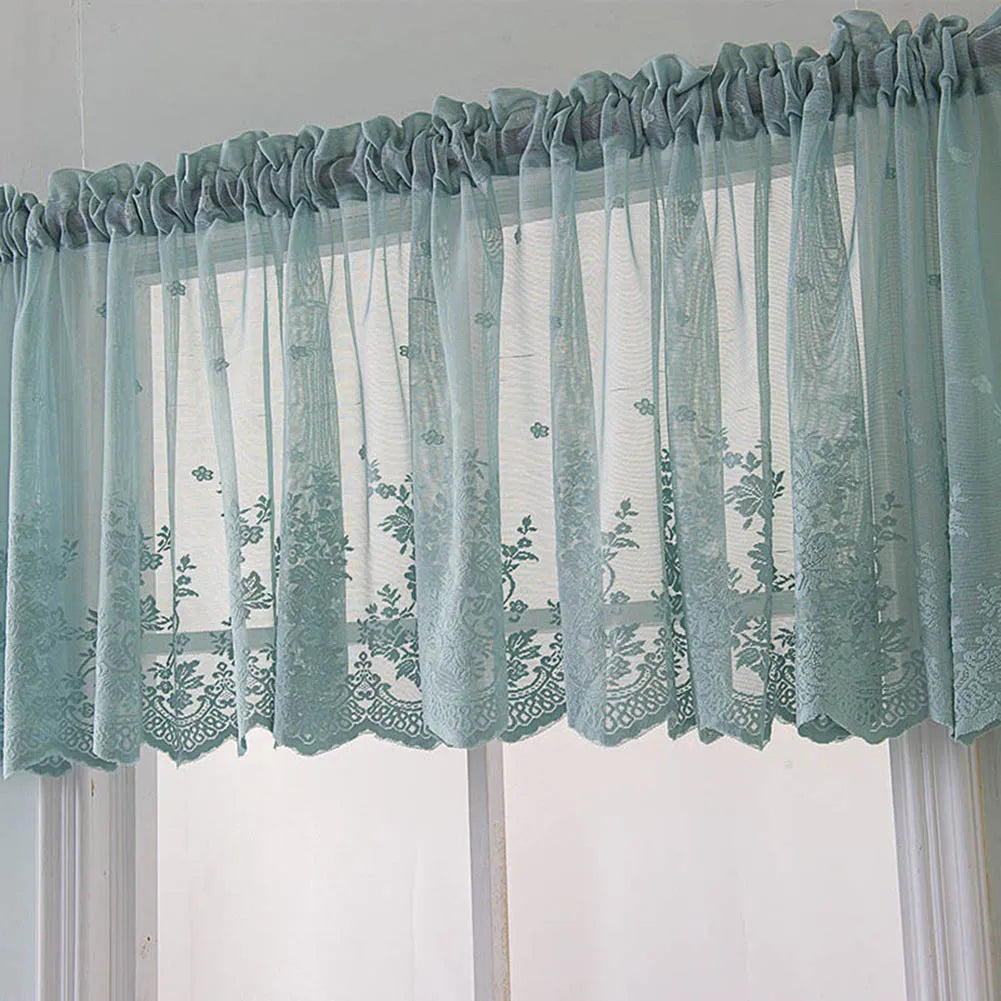 Modern Lace Jacquard Window Curtain Valance Lace in USA