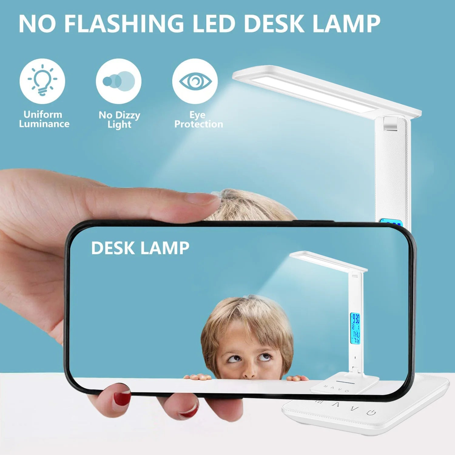 LAOPAO QI Wireless Charging LED Desk Lamp in USA.