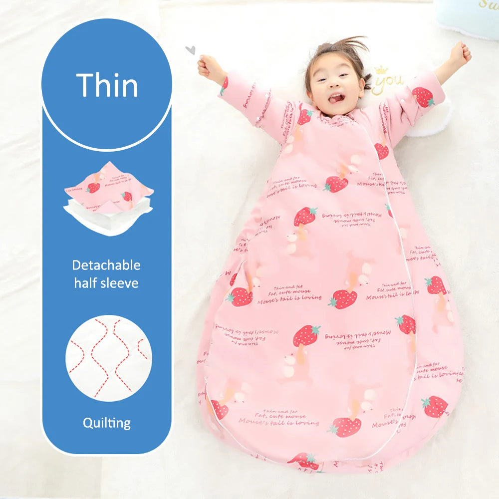 Baby Sleeping Bag Winter Thick Detachable Sleeves in USA