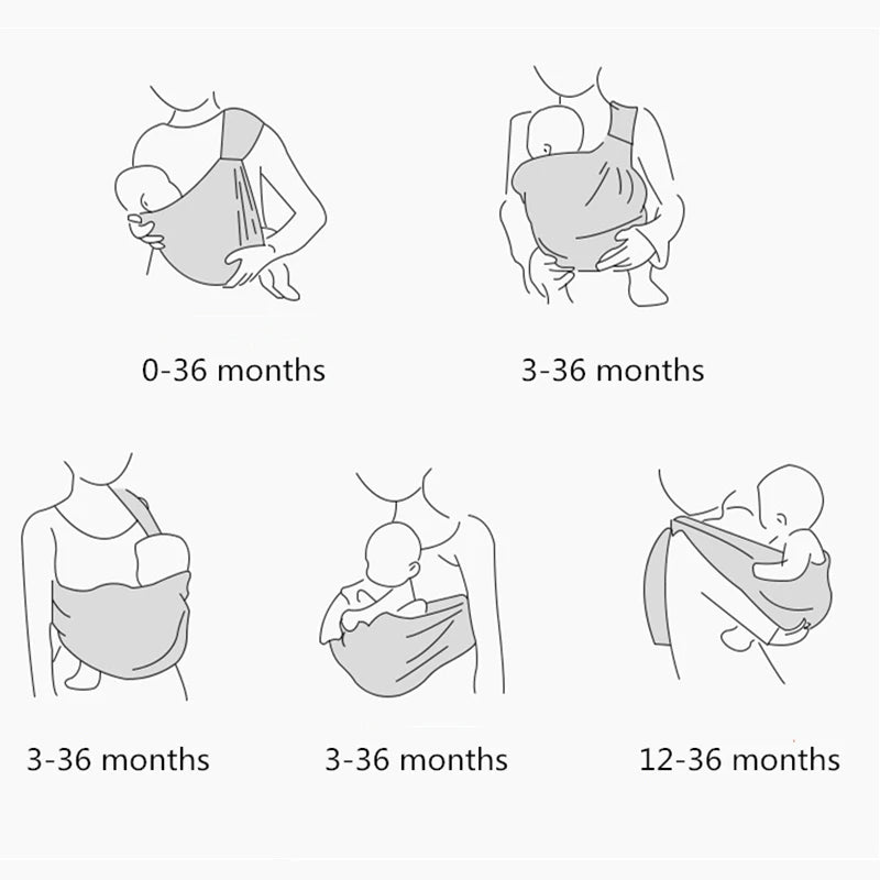 Baby Wrap Newborn Sling Dual Use Infant Nursing Cover Carrier in USA