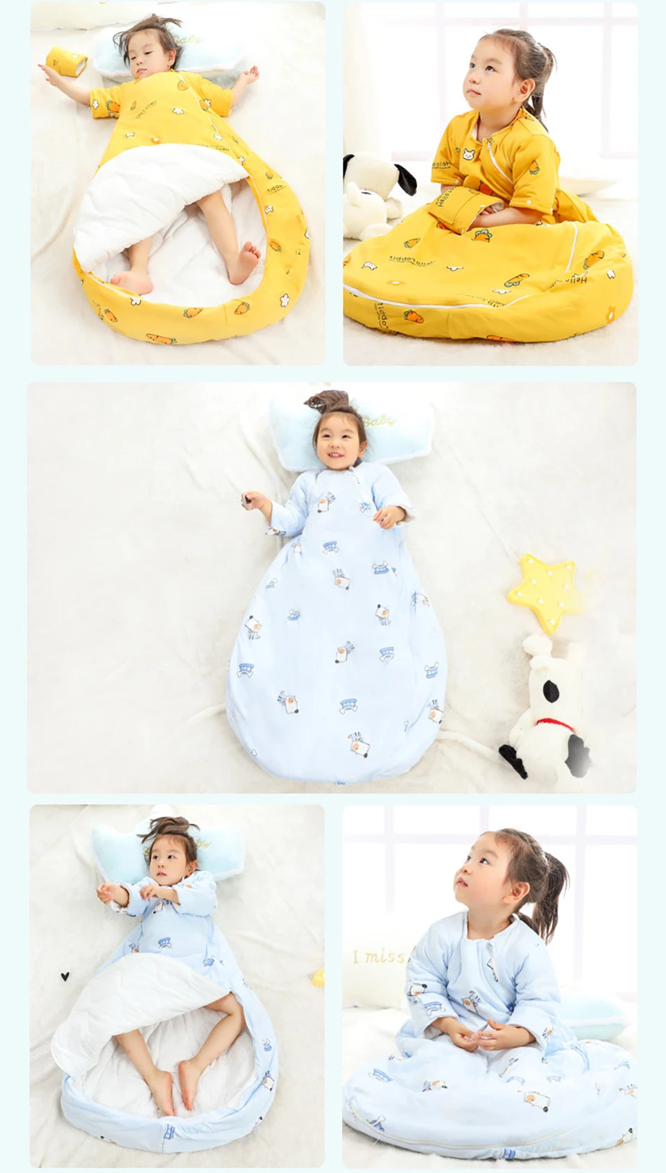 Baby Sleeping Bag Winter Thick Detachable Sleeves in USA