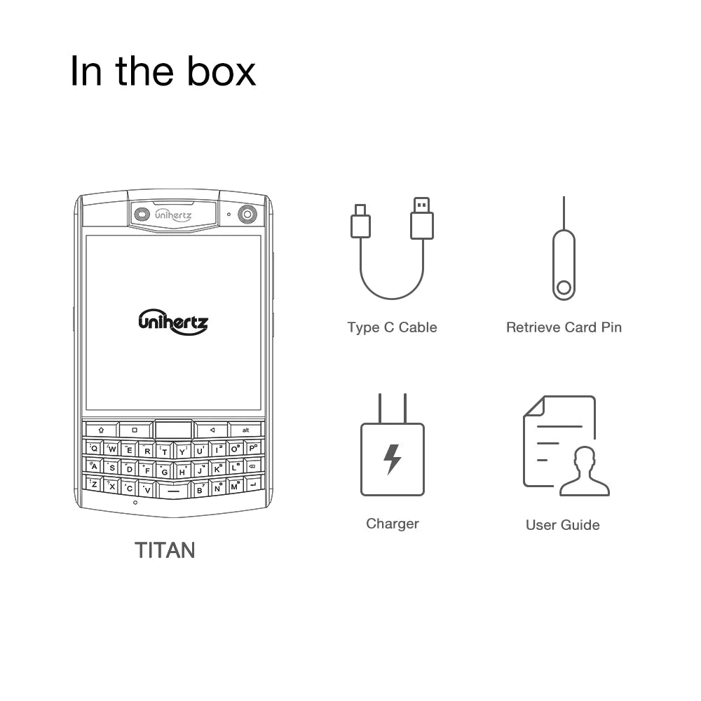 Titan Rugged QWERTY Smartphone Android Unlocked Smart Phone in USA.