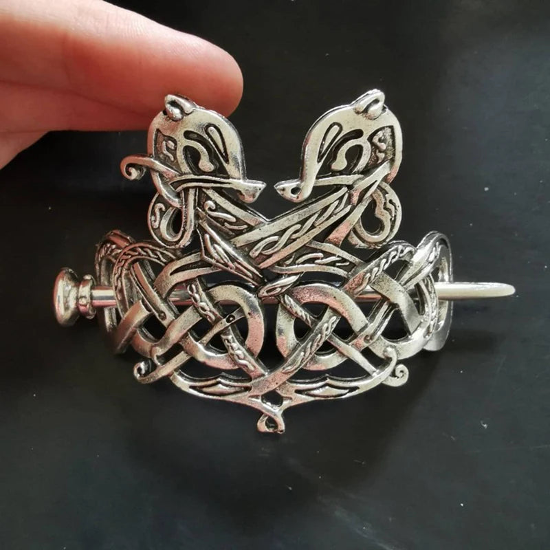 Viking Hairpin Celtics Knots Crown Vintage Metal Hair Stick Runes in USA