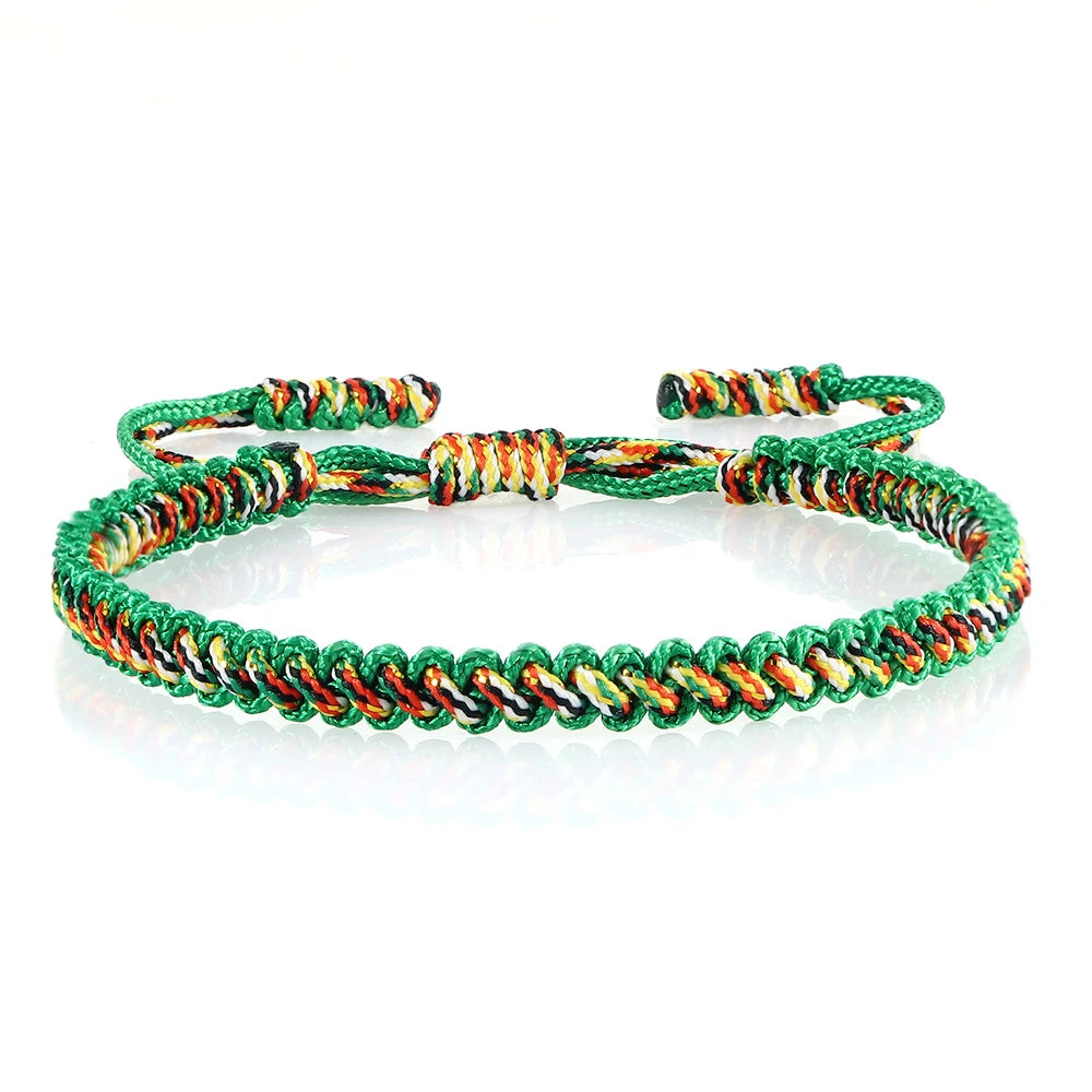 Handmade Braided Bracelets Tibetan Buddhist Lucky in USA.