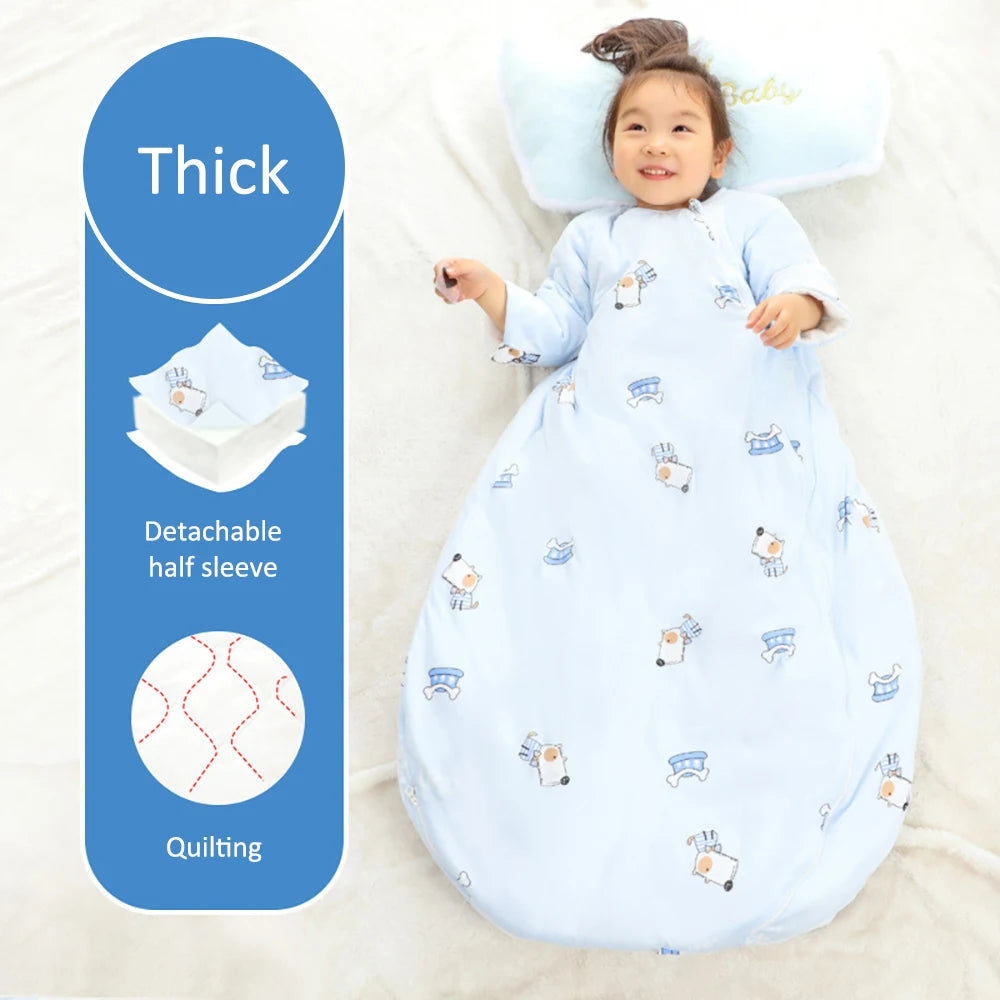 Baby Sleeping Bag Winter Thick Detachable Sleeves in USA