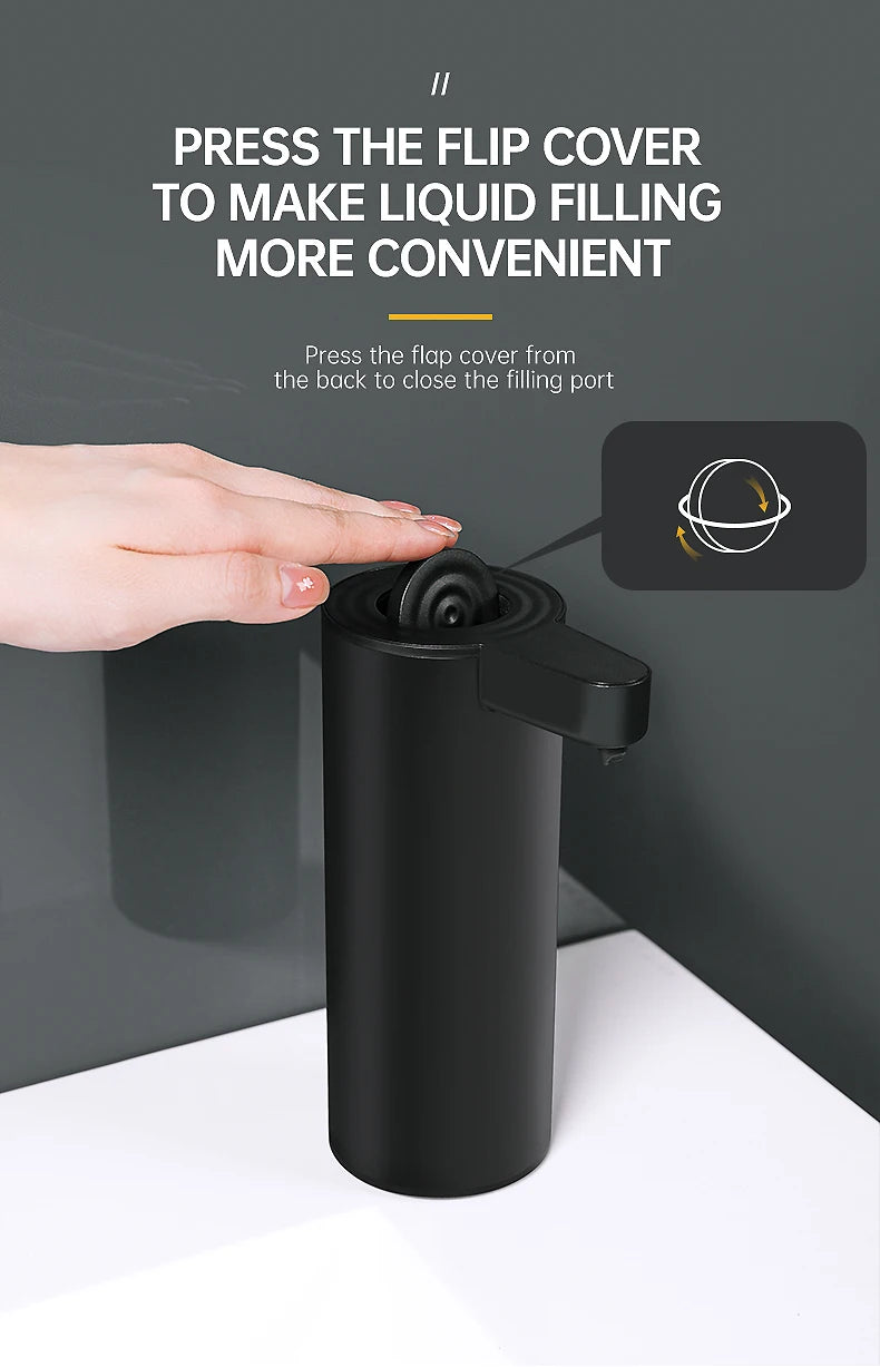 Automatic Sensor Soap Dispenser Black Bathroom Accessories