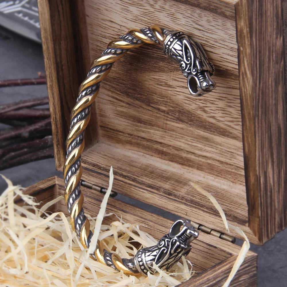 Stainless Steel Nordic Viking Norse Dragon Bracelet in USA