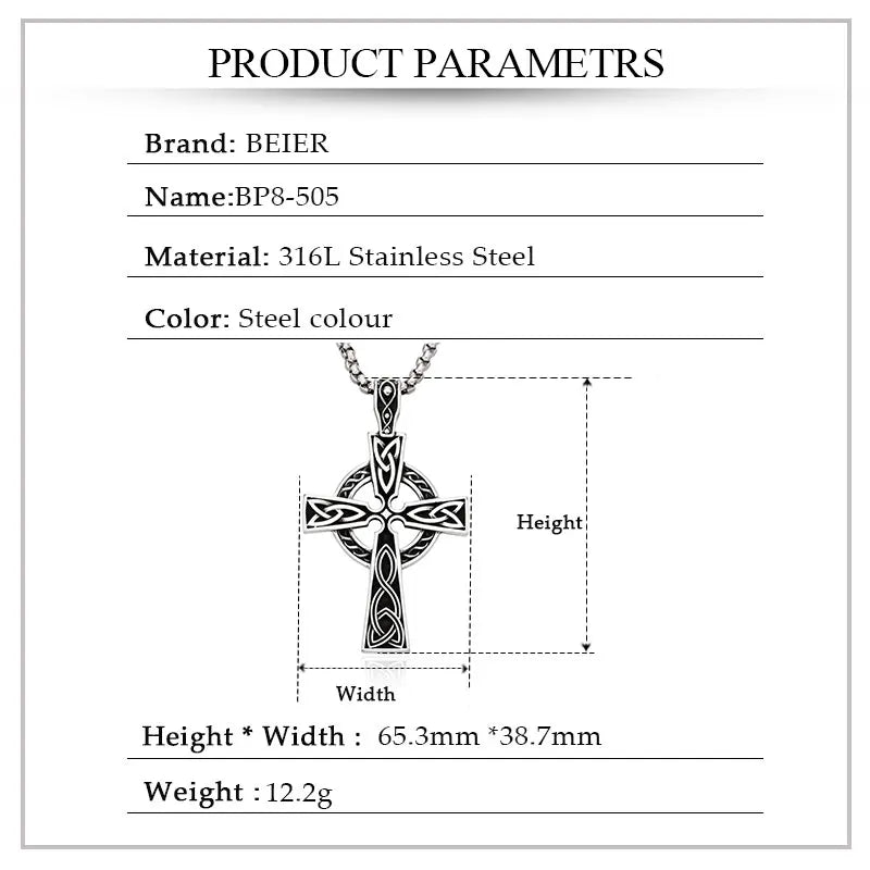 Beier Stainless Steel Vikings Pendant Valknut Celtic in USA