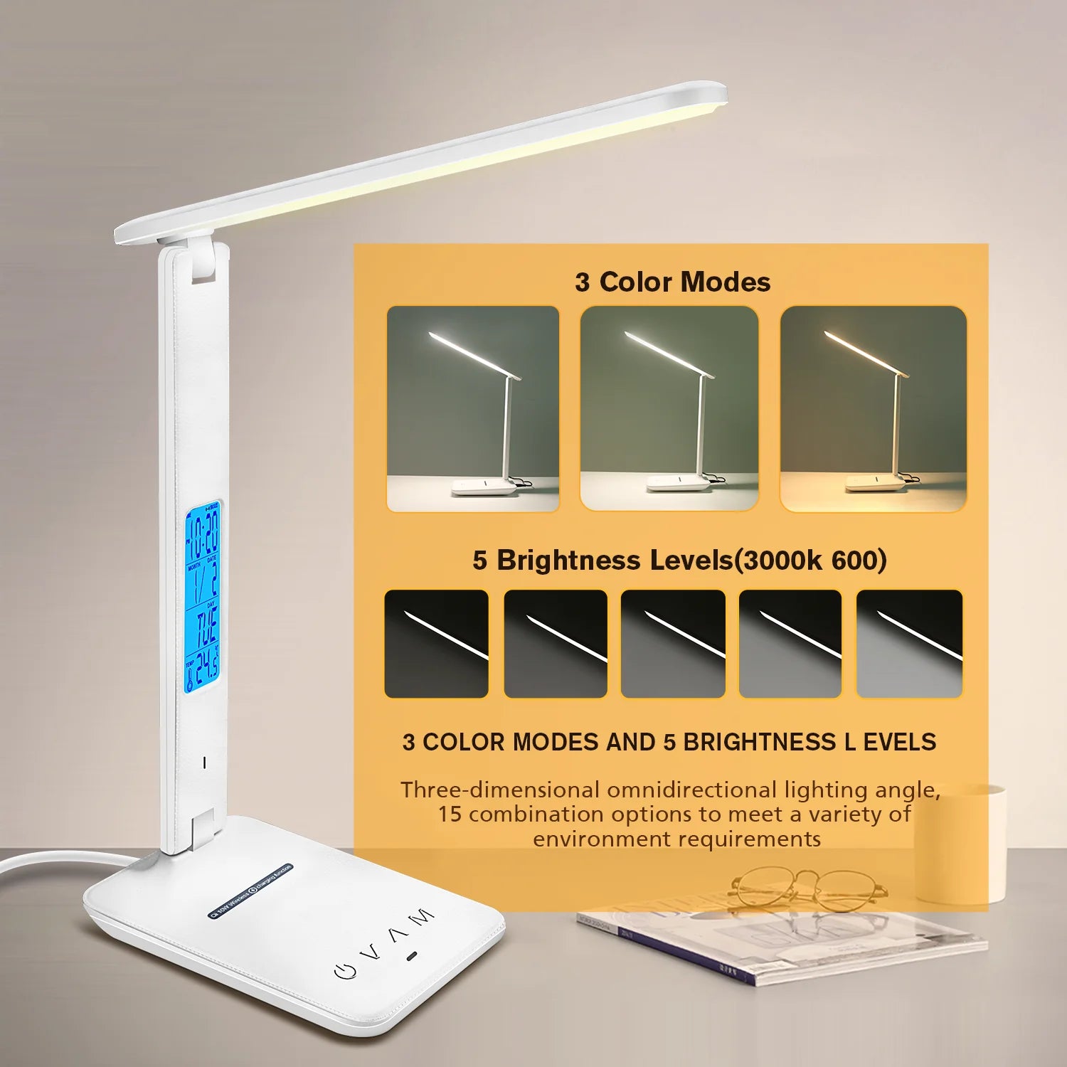 LAOPAO QI Wireless Charging LED Desk Lamp in USA.