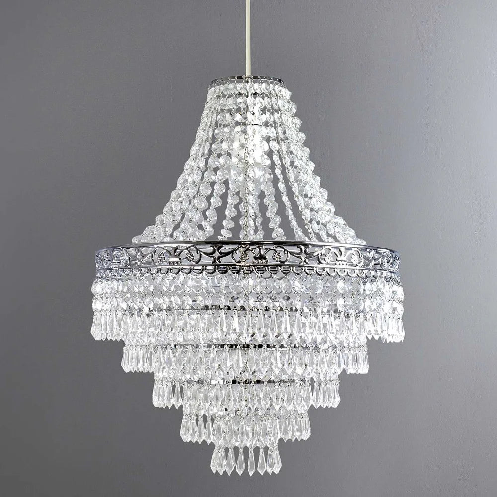 Blenheim Plastic Large Acrylic Chandelier Shade Easy IN USA.