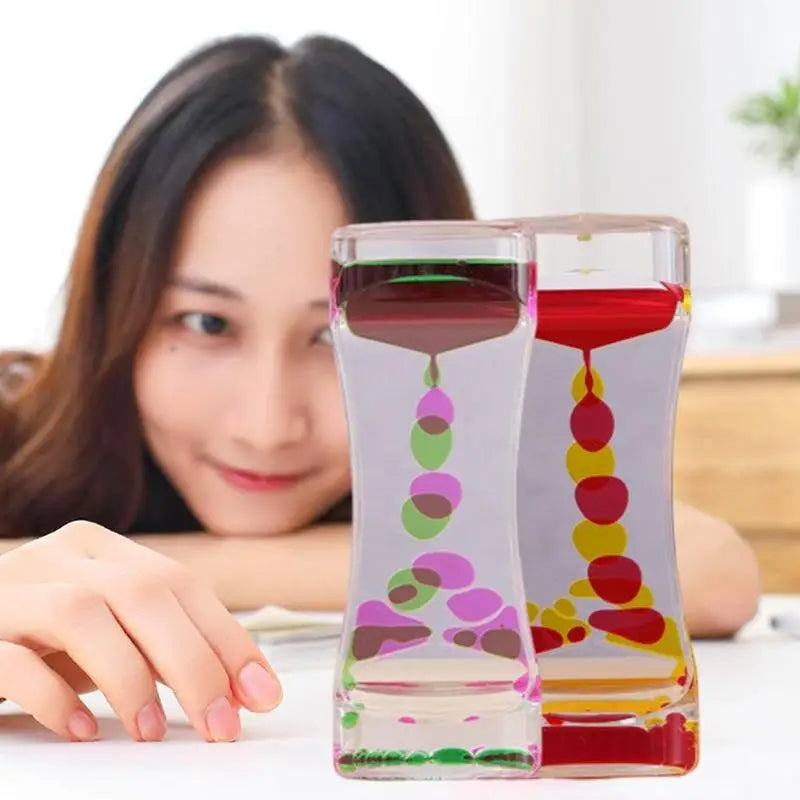 Autistic Sensory Toys Liquid Motion Bubbler Timer Colorful in USA